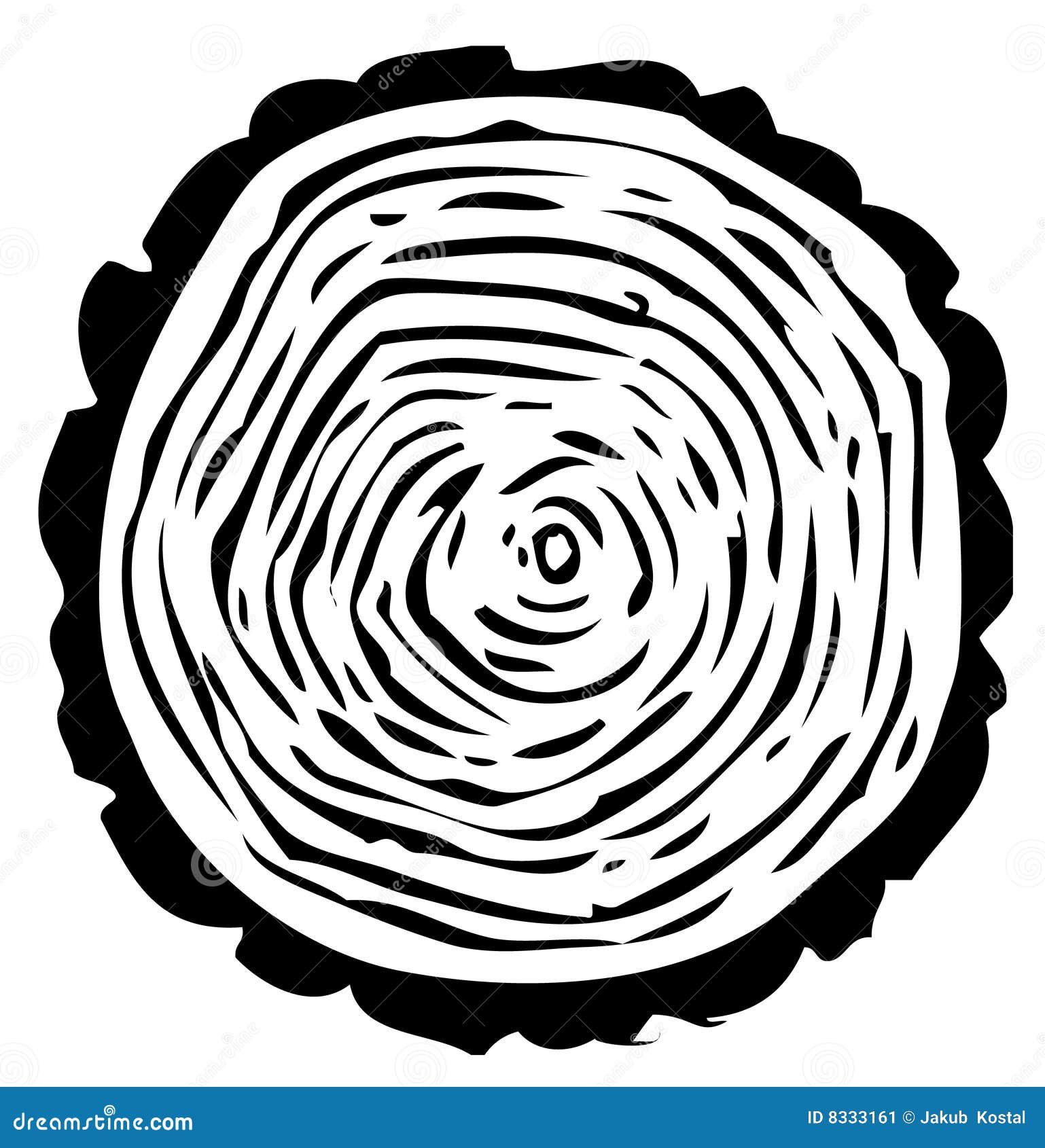 Tree Ring Clipart, Vector Logo Wood Ring. Circle Topography Map Stock