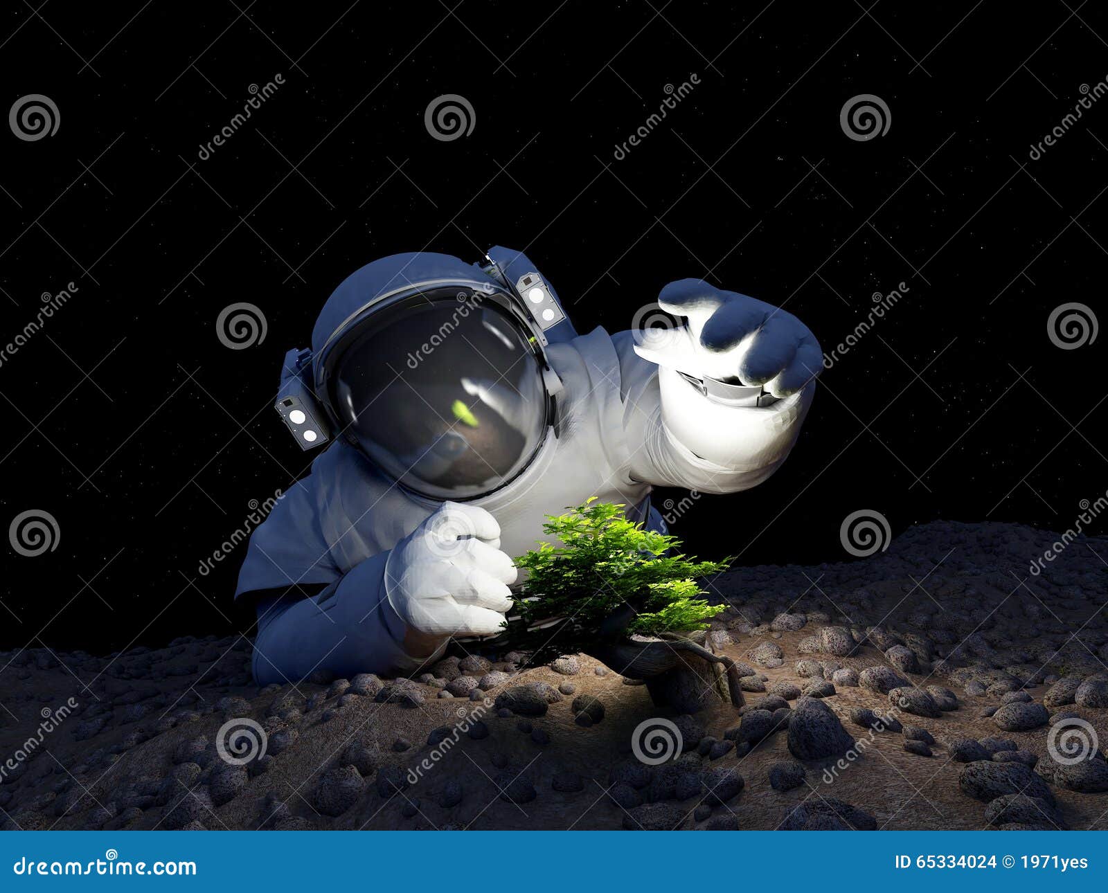 Tree in space. stock illustration. Illustration of engineering 65334024