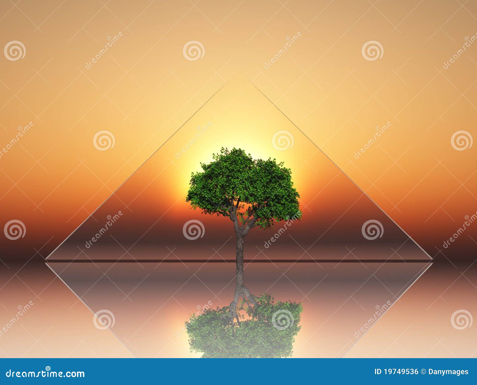 Tree and triangle stock illustration. Illustration of triangular 19749536