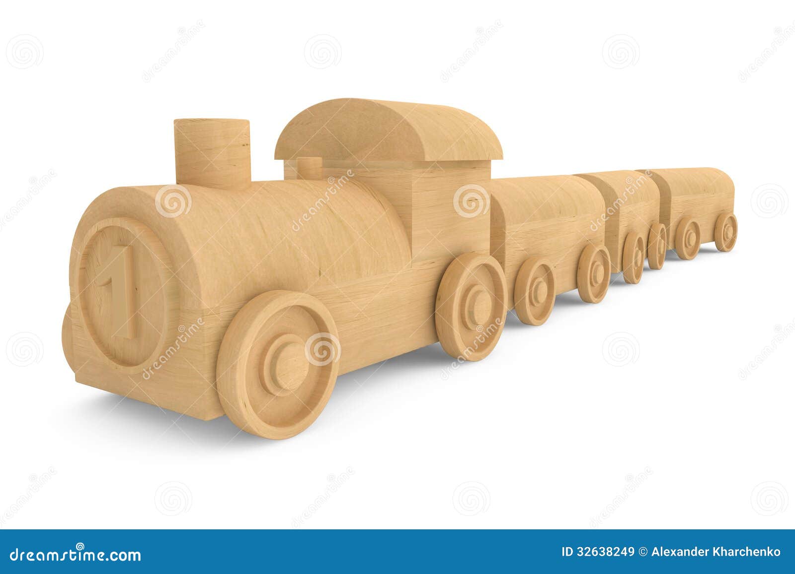 Trem De Madeira Do Brinquedo No Trilho Imagem de Stock - Imagem de bloco,  brinquedos: 5743593