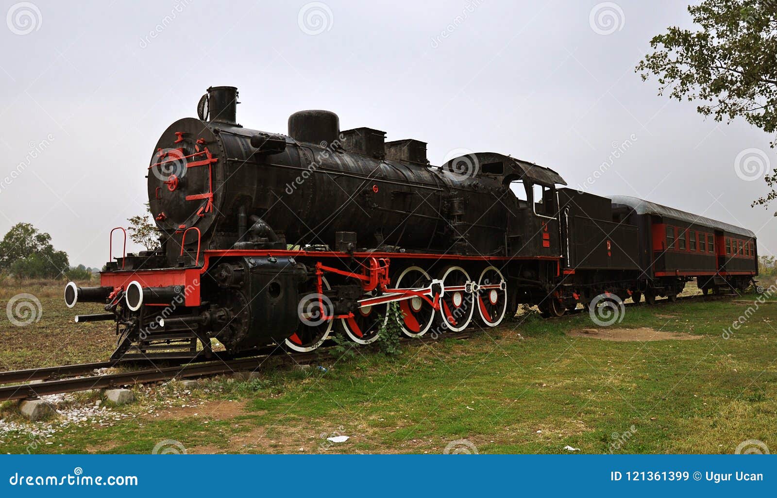 Trem Preto Do Vapor De Edirne Turquia Imagem de Stock Editorial