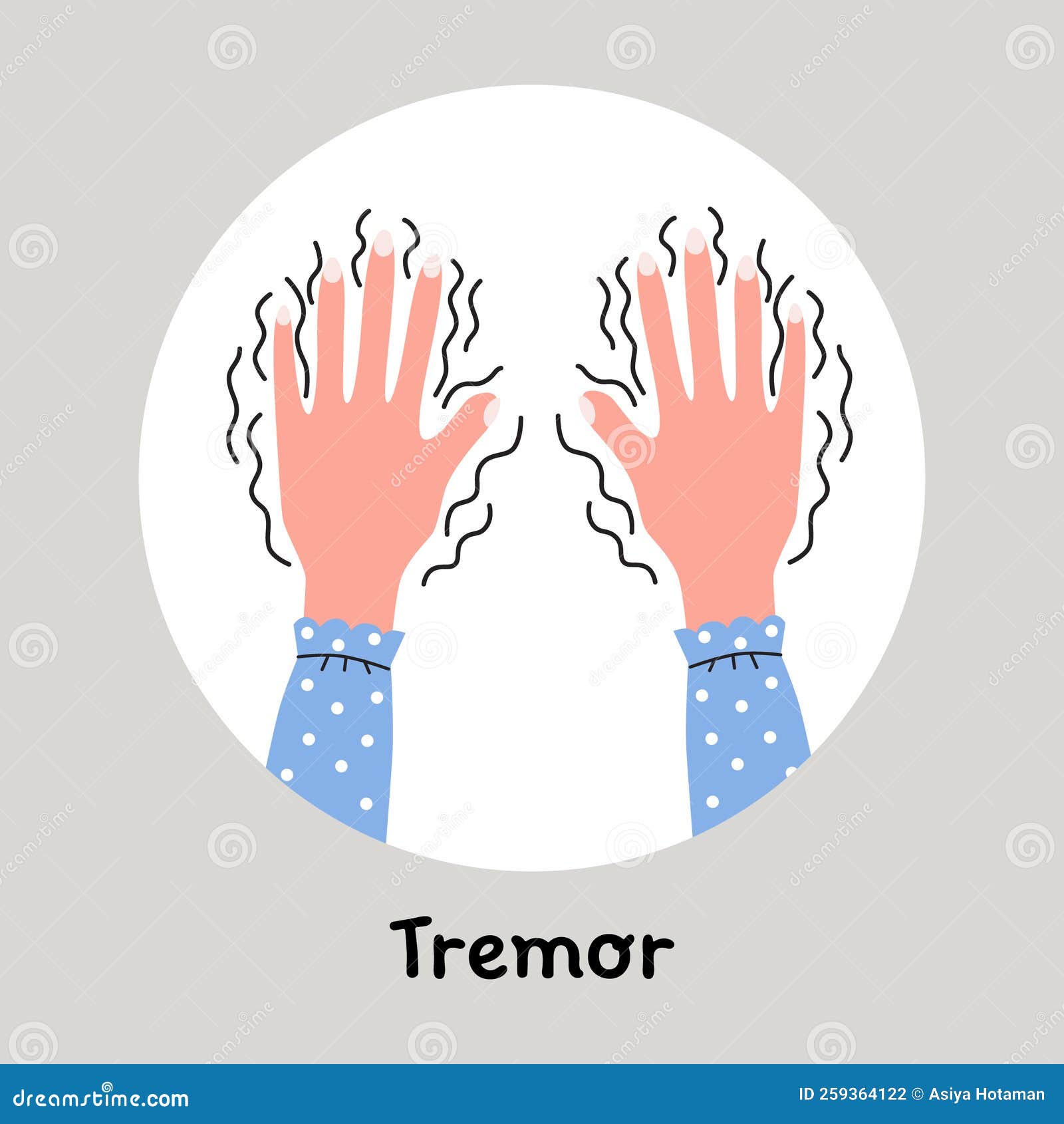 Tremor, Shivering on the Hands, Trembling. Symptom of the Disorders or ...