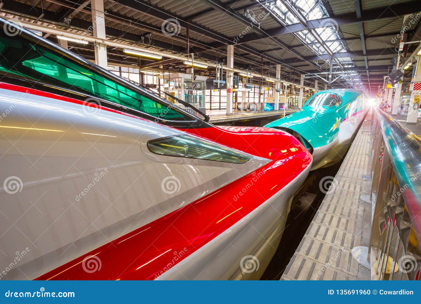 rodar crucero Rascacielos Tren De Alta Velocidad De Shinkansen Del Japonés Imagen editorial - Imagen  de velocidad, carril: 135691960
