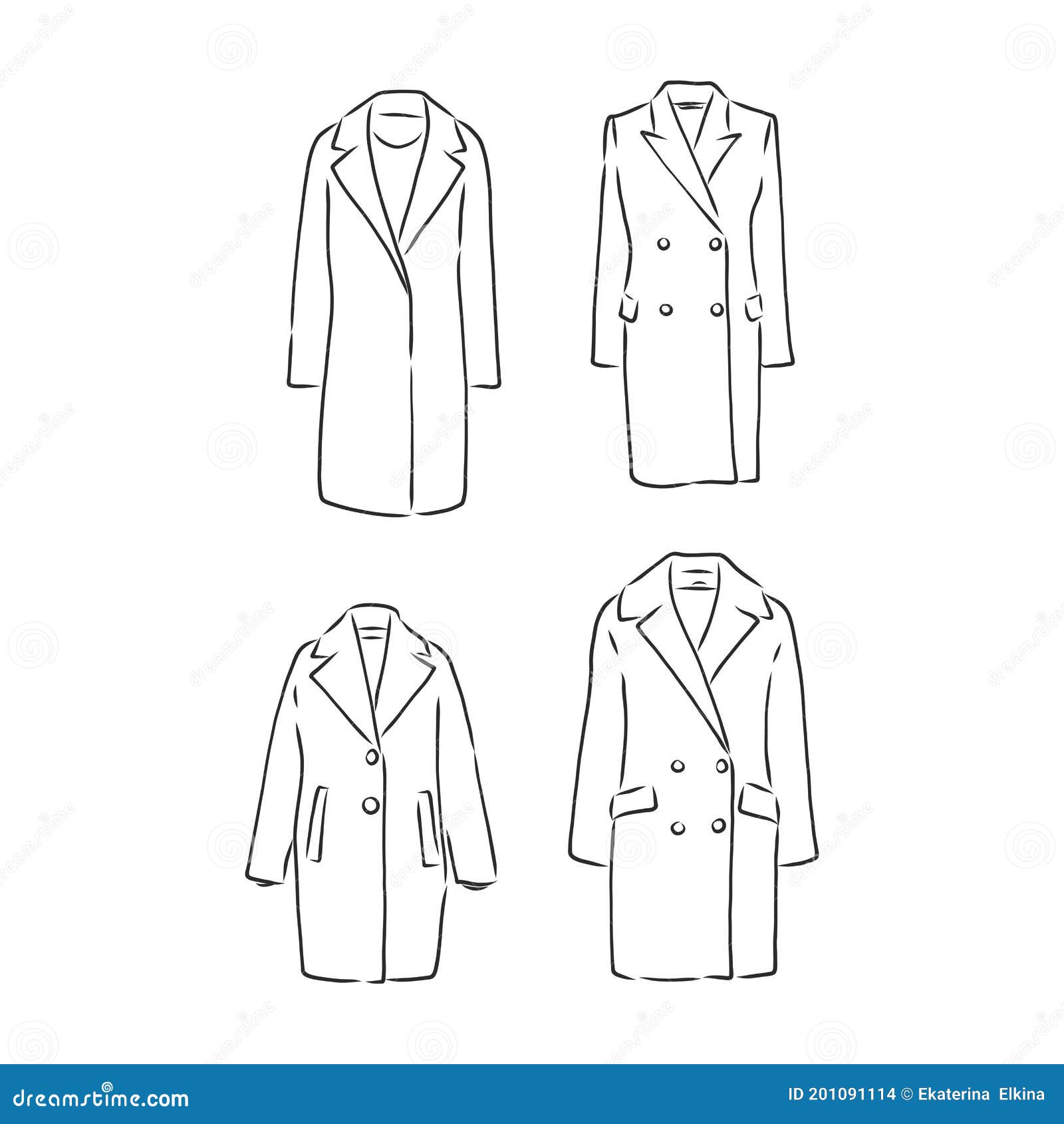 Template Zip Jacket Vector Illustration Flat Sketch Design Outline • Wall  Stickers Zip, Work, White | lupon.gov.ph