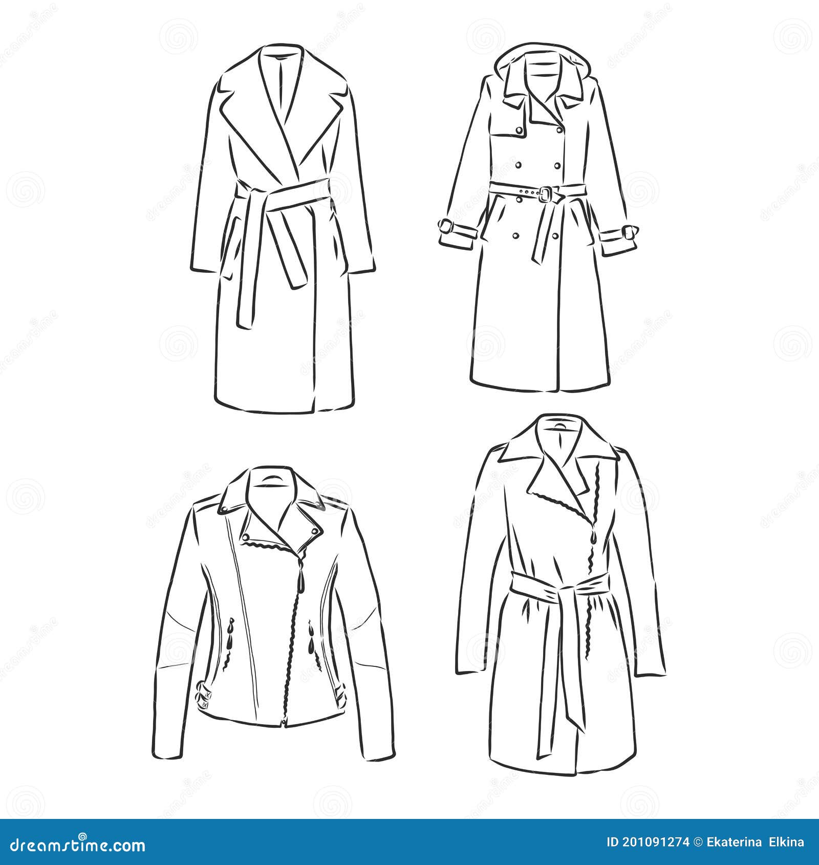 Classic Men Long Coat Vector Sketch Stock Vector (Royalty Free) 1507919933  | Shutterstock