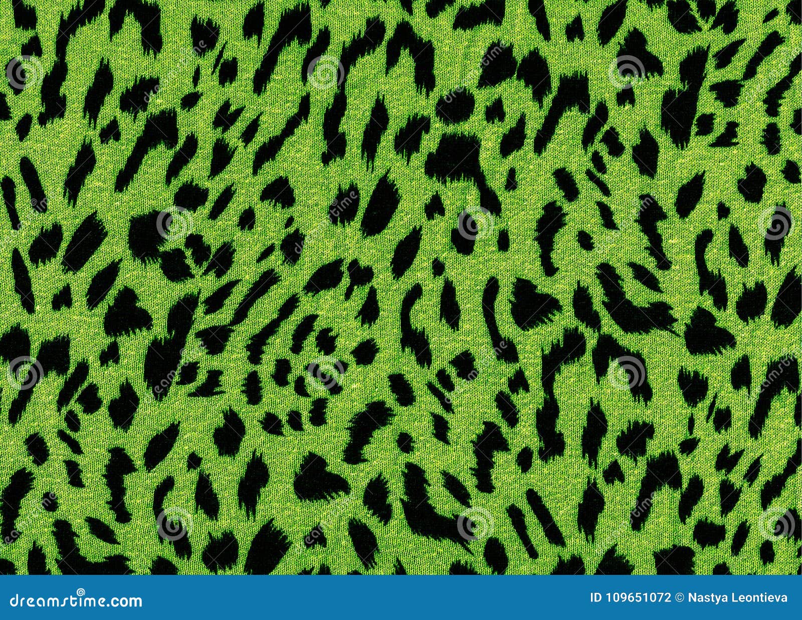Green Leopard Fabric Pattern Texture ...