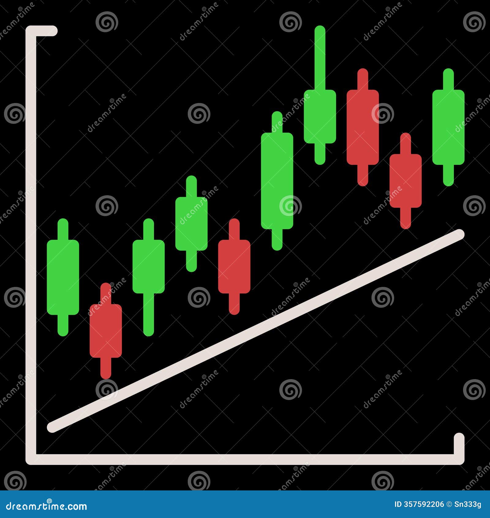 Trend Line and Candlestick Chart Vector Crypto Trading Colored Icon or  Design Element Stock Vector - Illustration of technology, sell: 357592206
