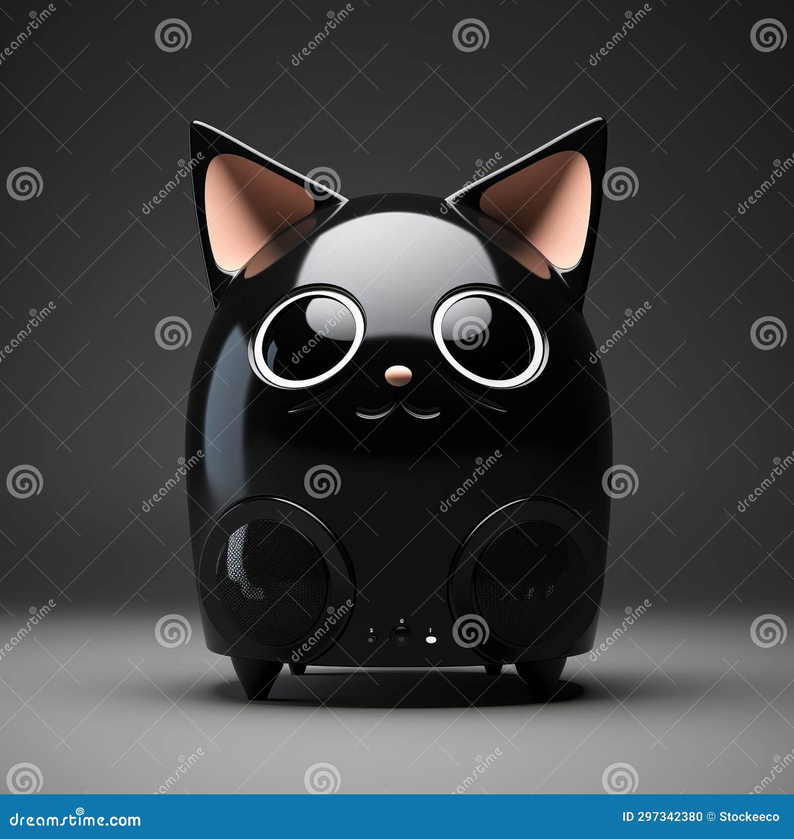 trending kitty speaker set  with gothic-influenced 3d character s