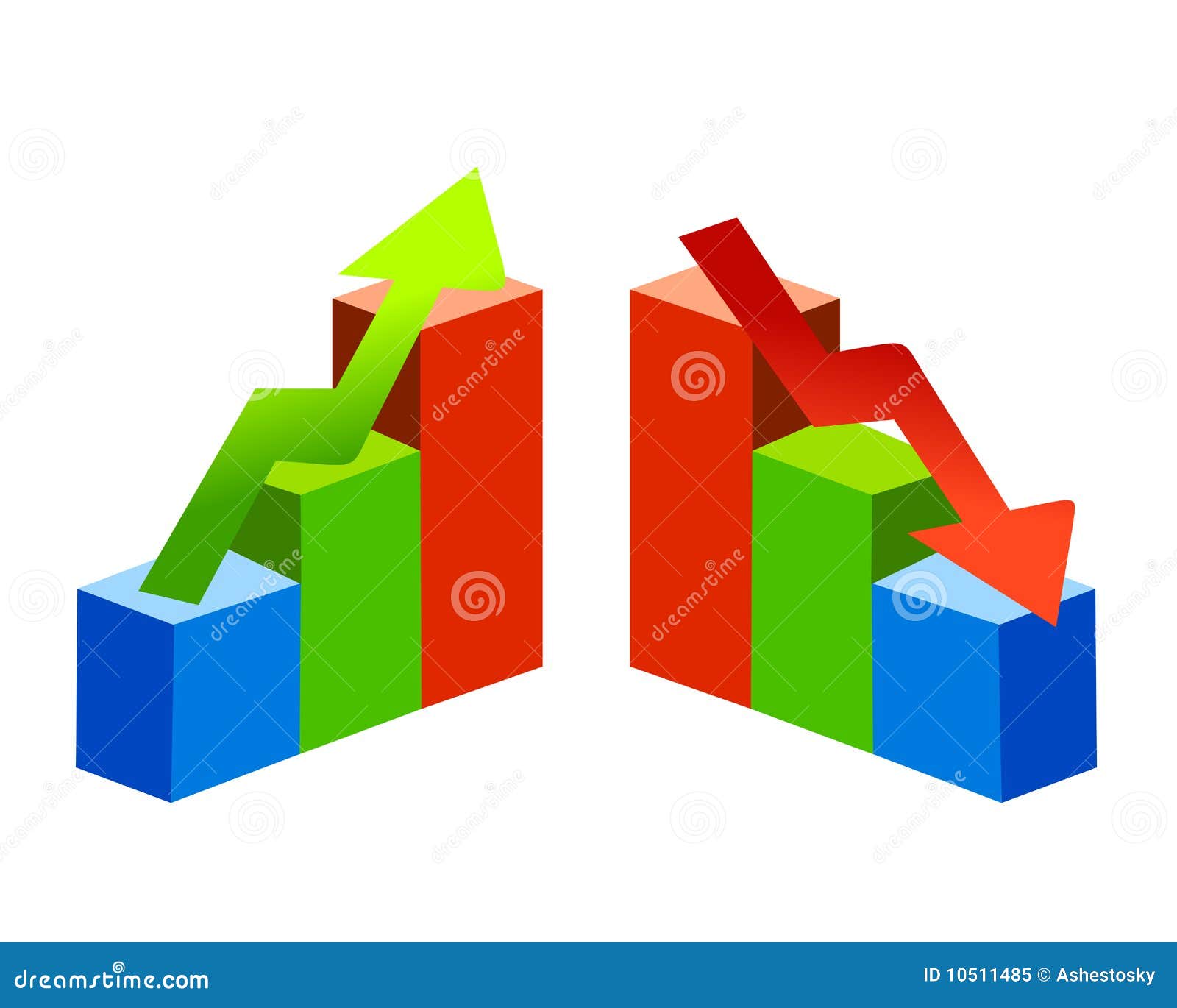 trends up and down diagrams