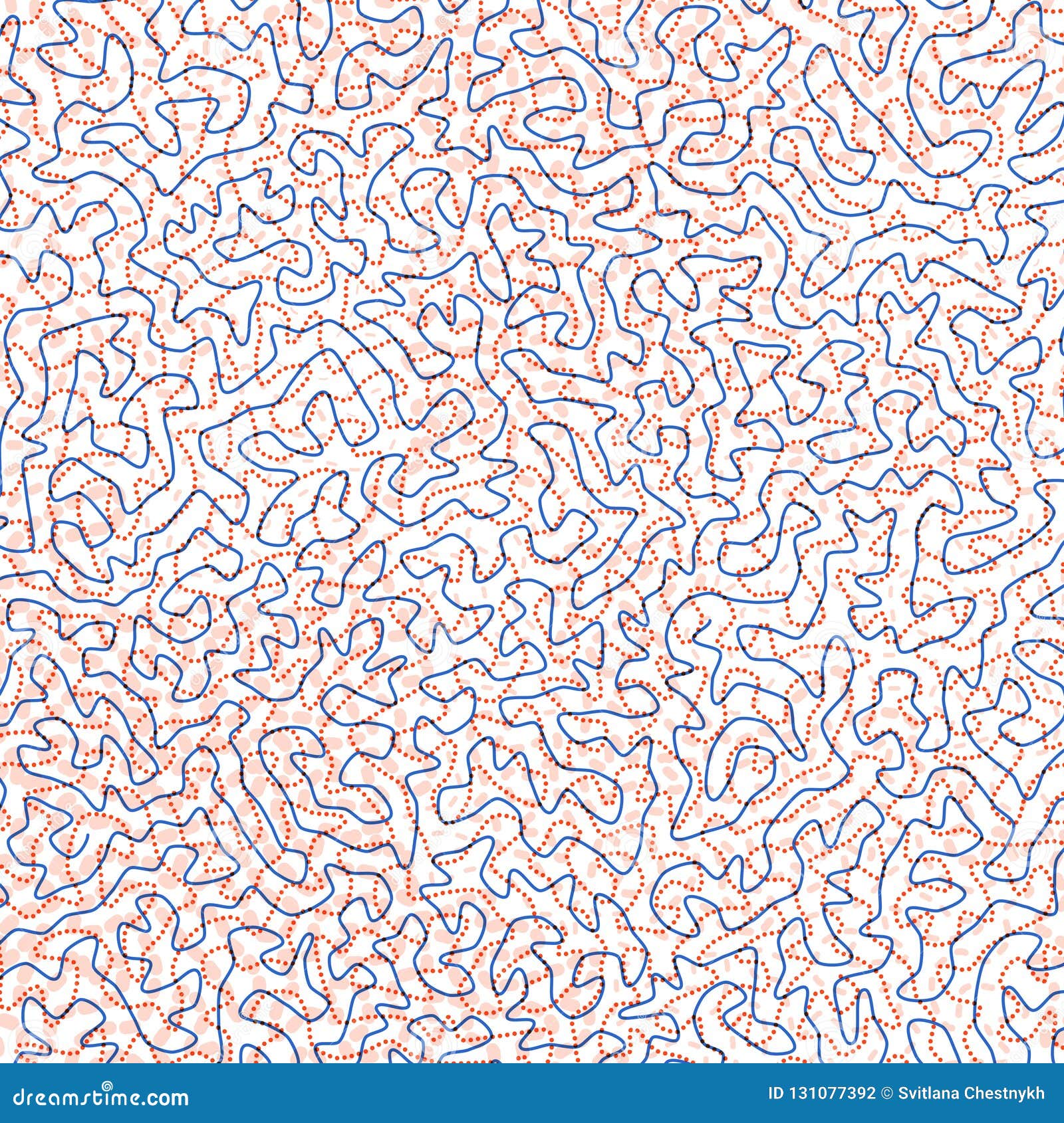 Trendy Abstract Background in Navy Blue and Peach Colors. Stock Vector