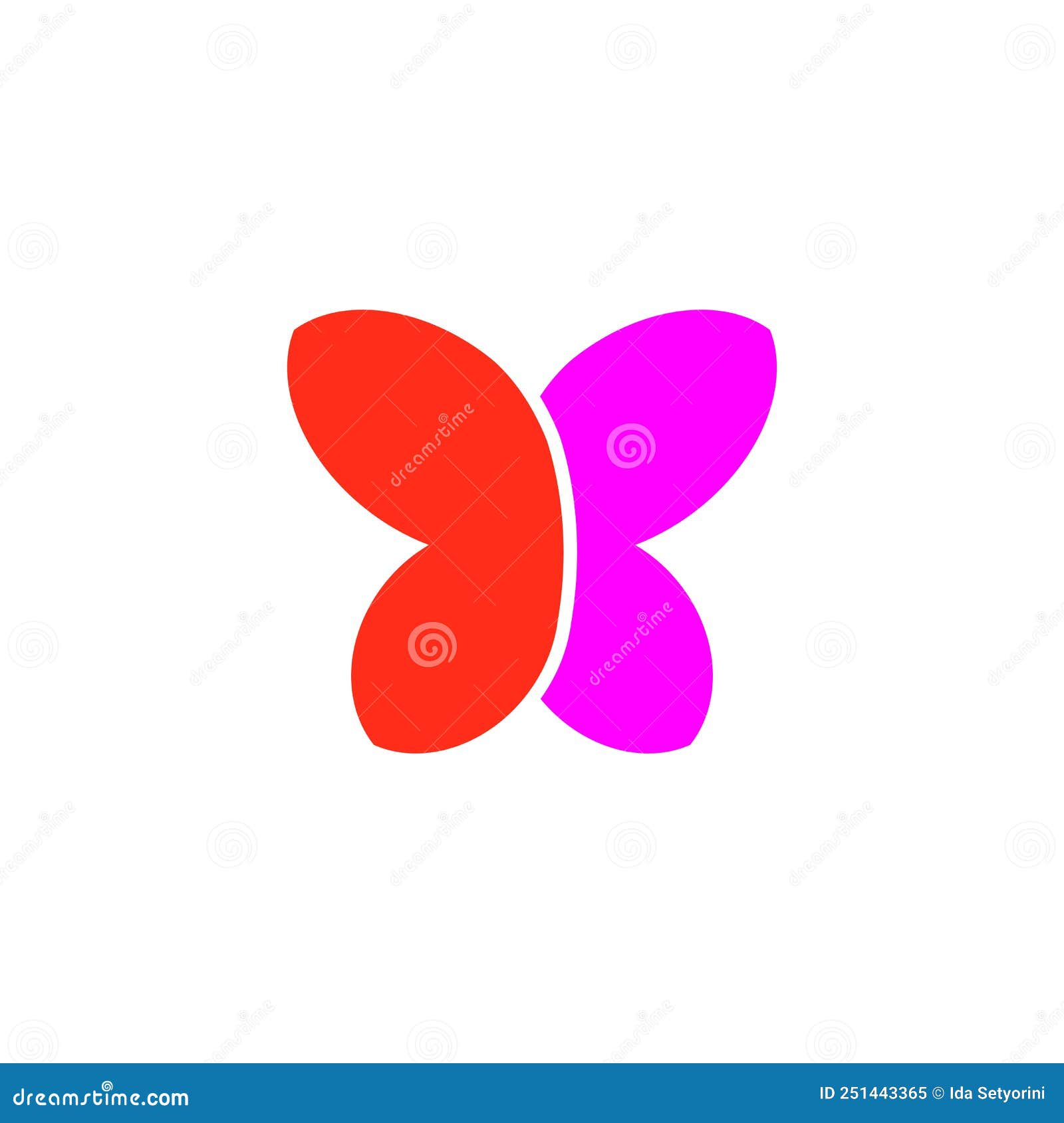 Trendy Butterfly Logo Design Vector Template Stock Vector