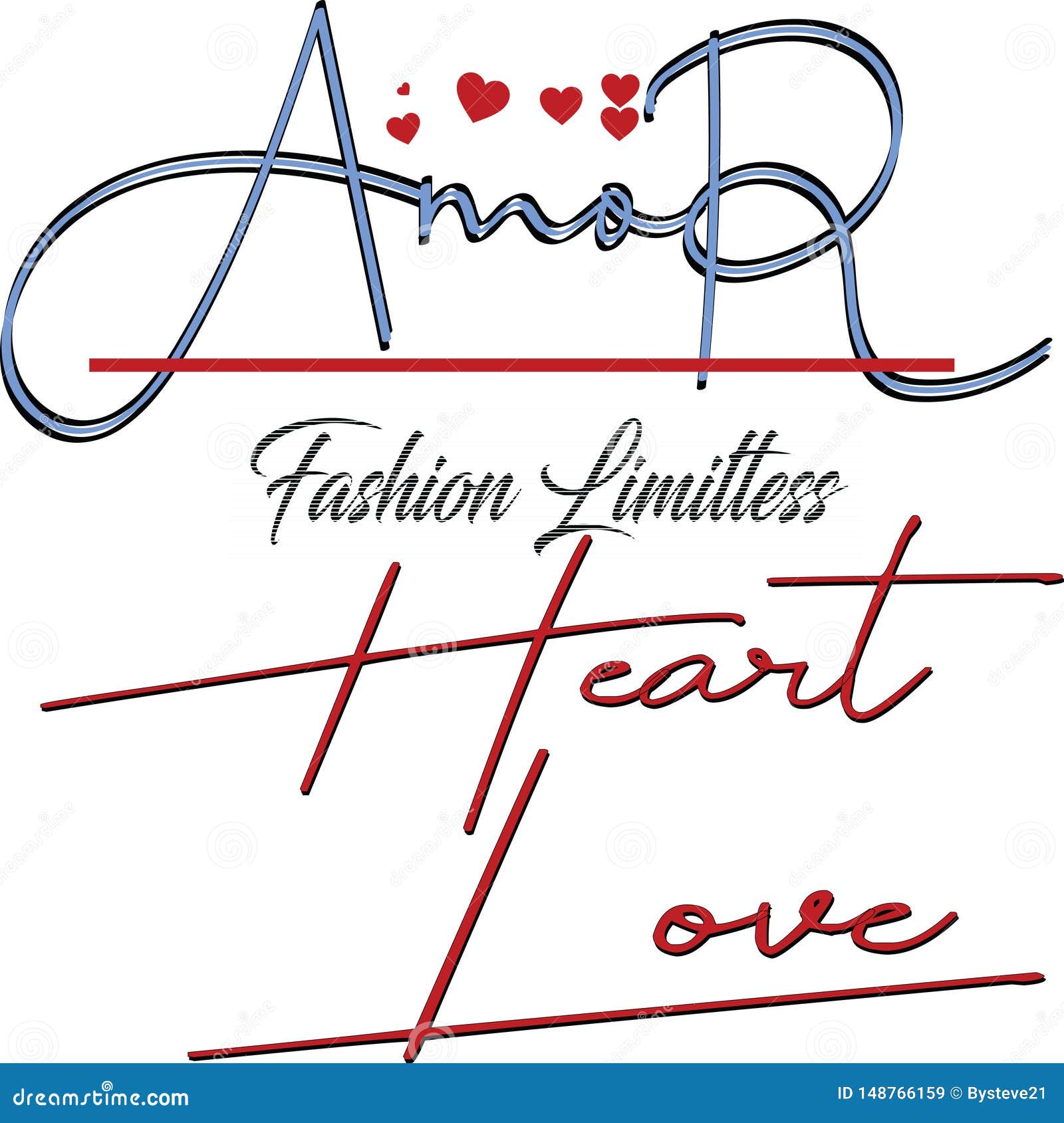 trendy fashion t-shirt print for textile amor fashion limitless  pattern