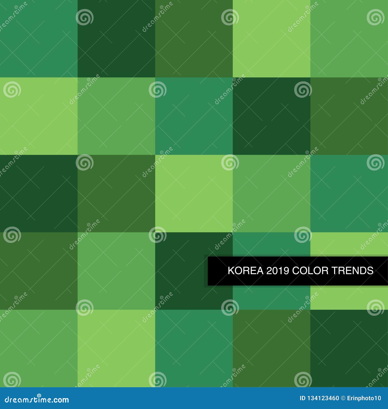 Trendy Forest Green 2019 Color Palette As Abstract Seamless Background  Stock Vector - Illustration of paint, modern: 134123460