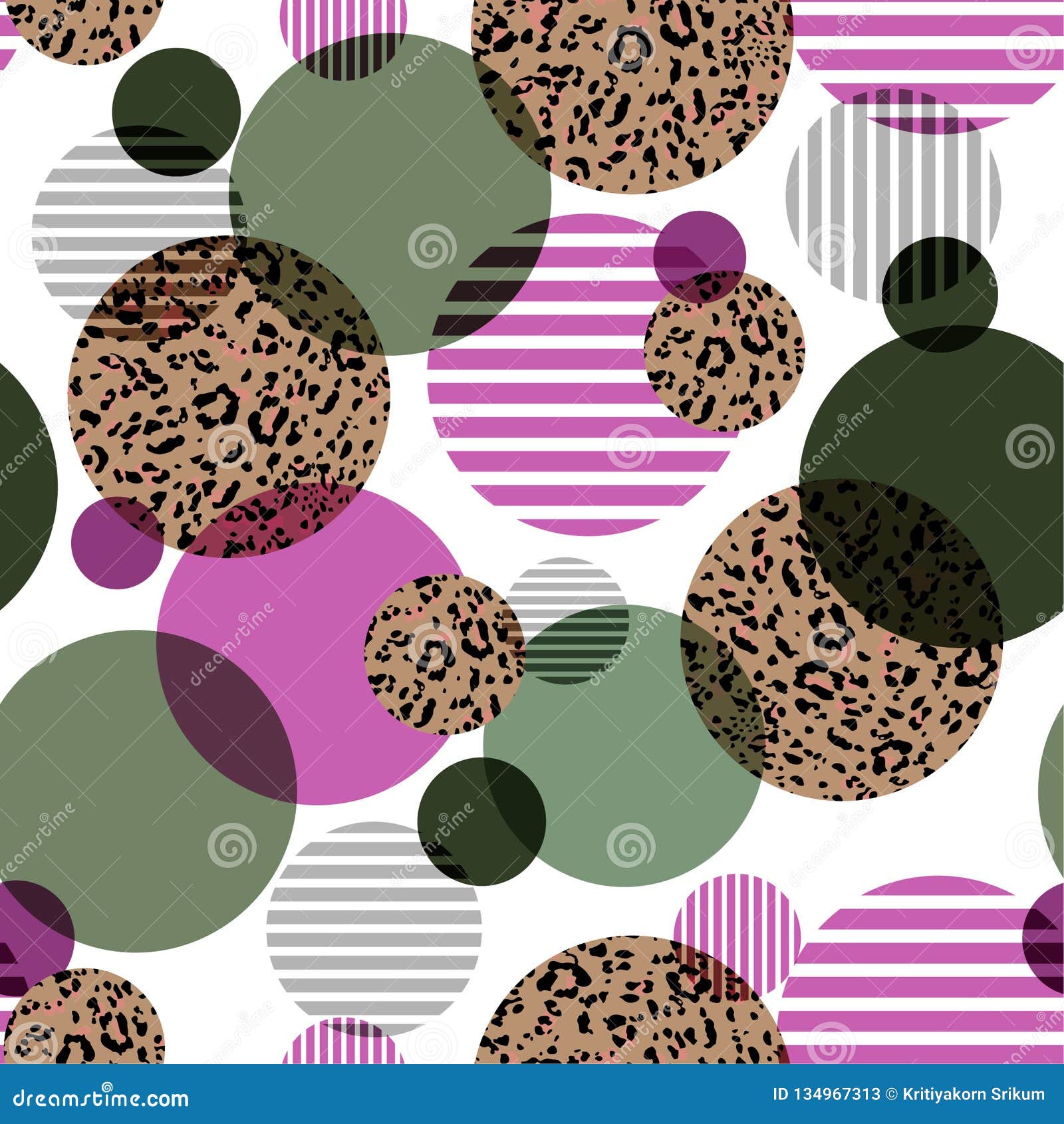 polka dot and leopard print