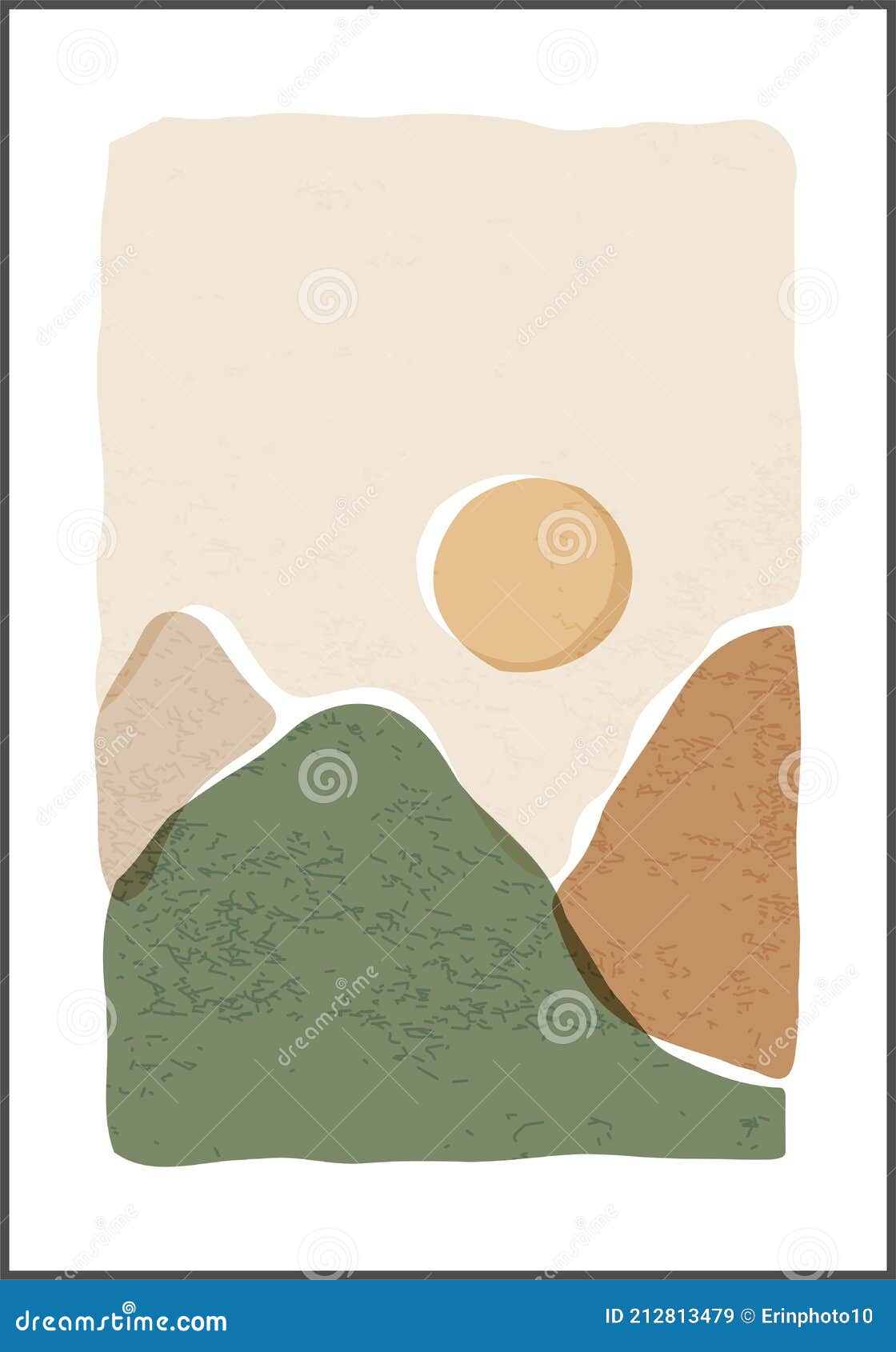 trendy minimalist aesthetic landscape wall art 