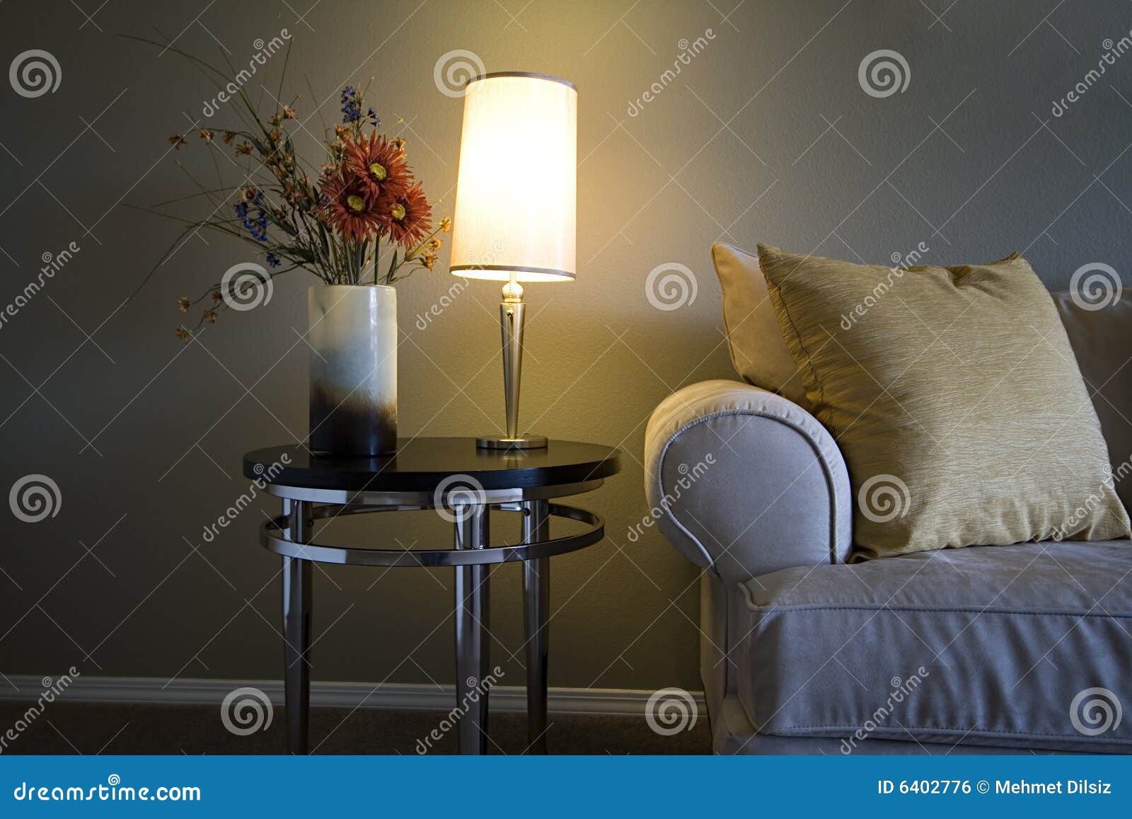 Trendy Modern Living Room stock photo. Image of indoor 6402776