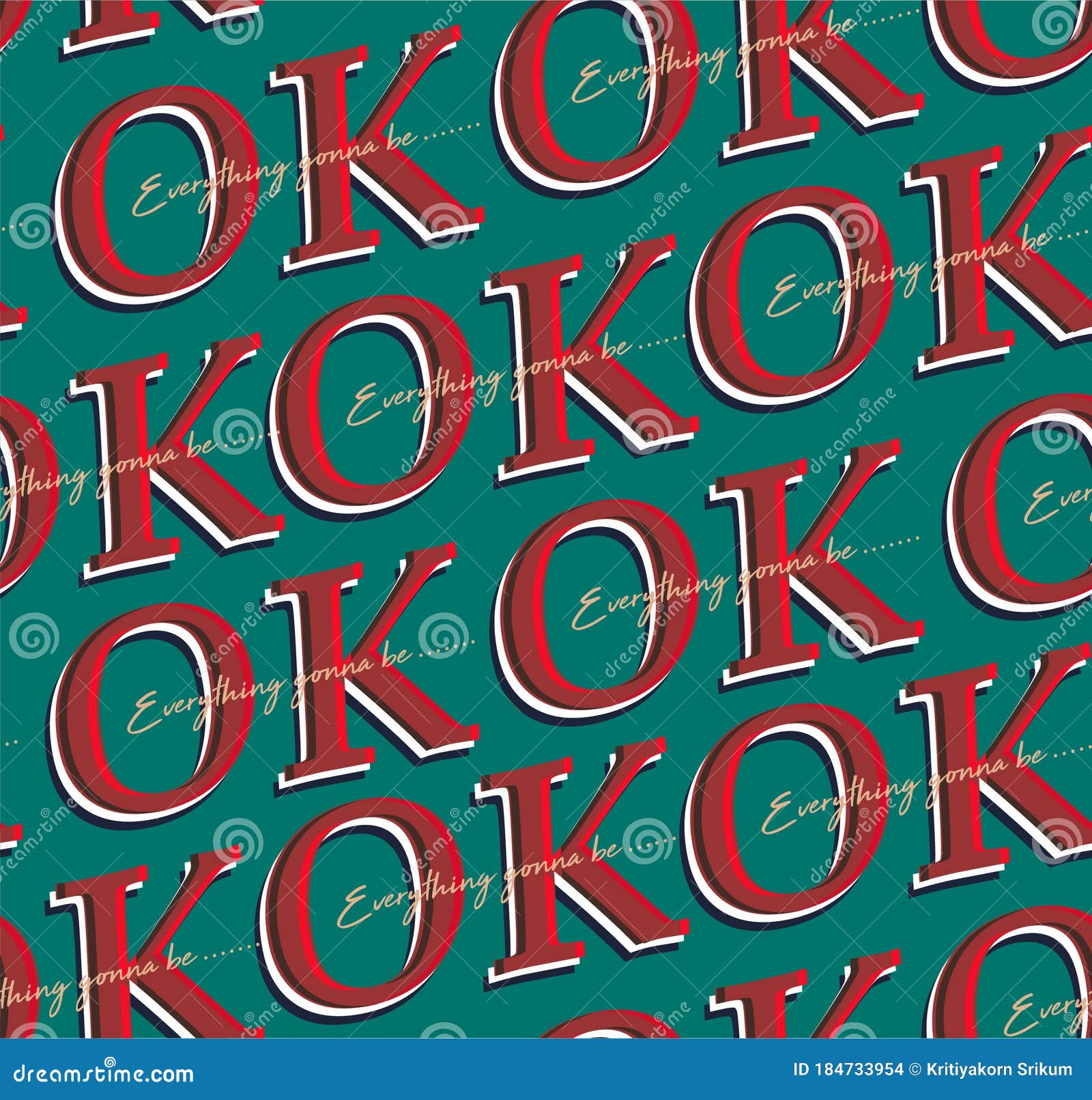 trendy seamless pattern with typo letters