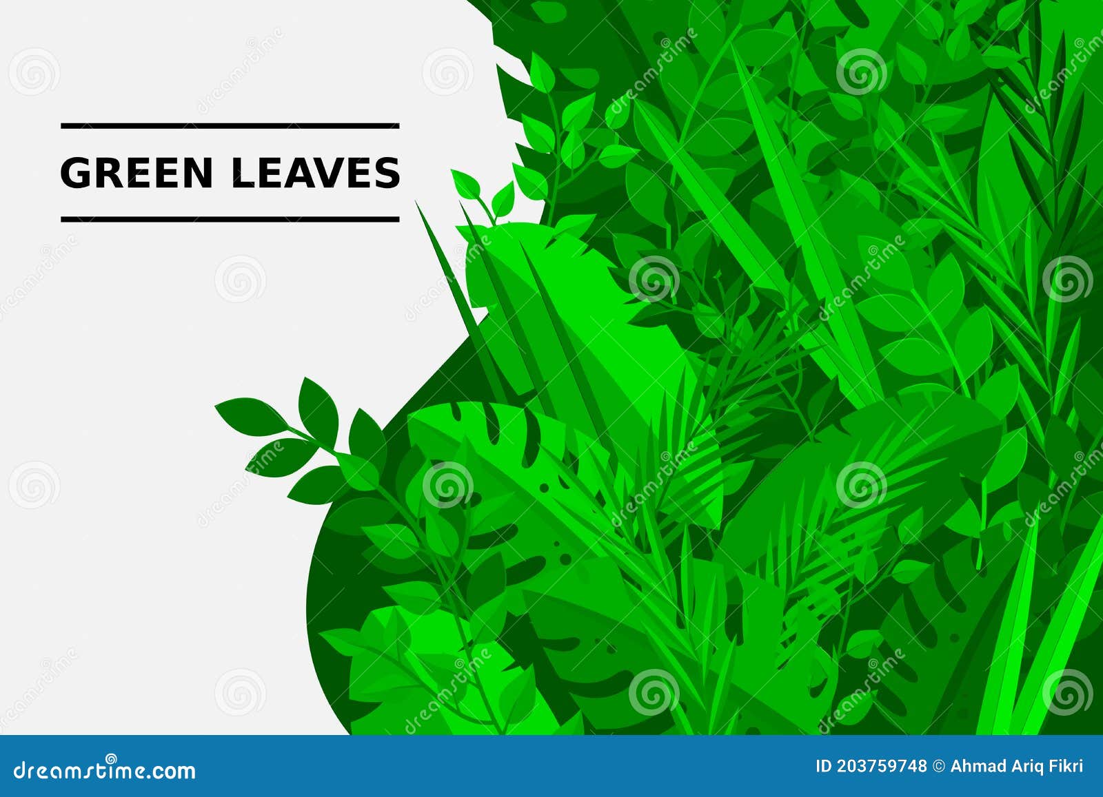 trendy summer tropical leaves  