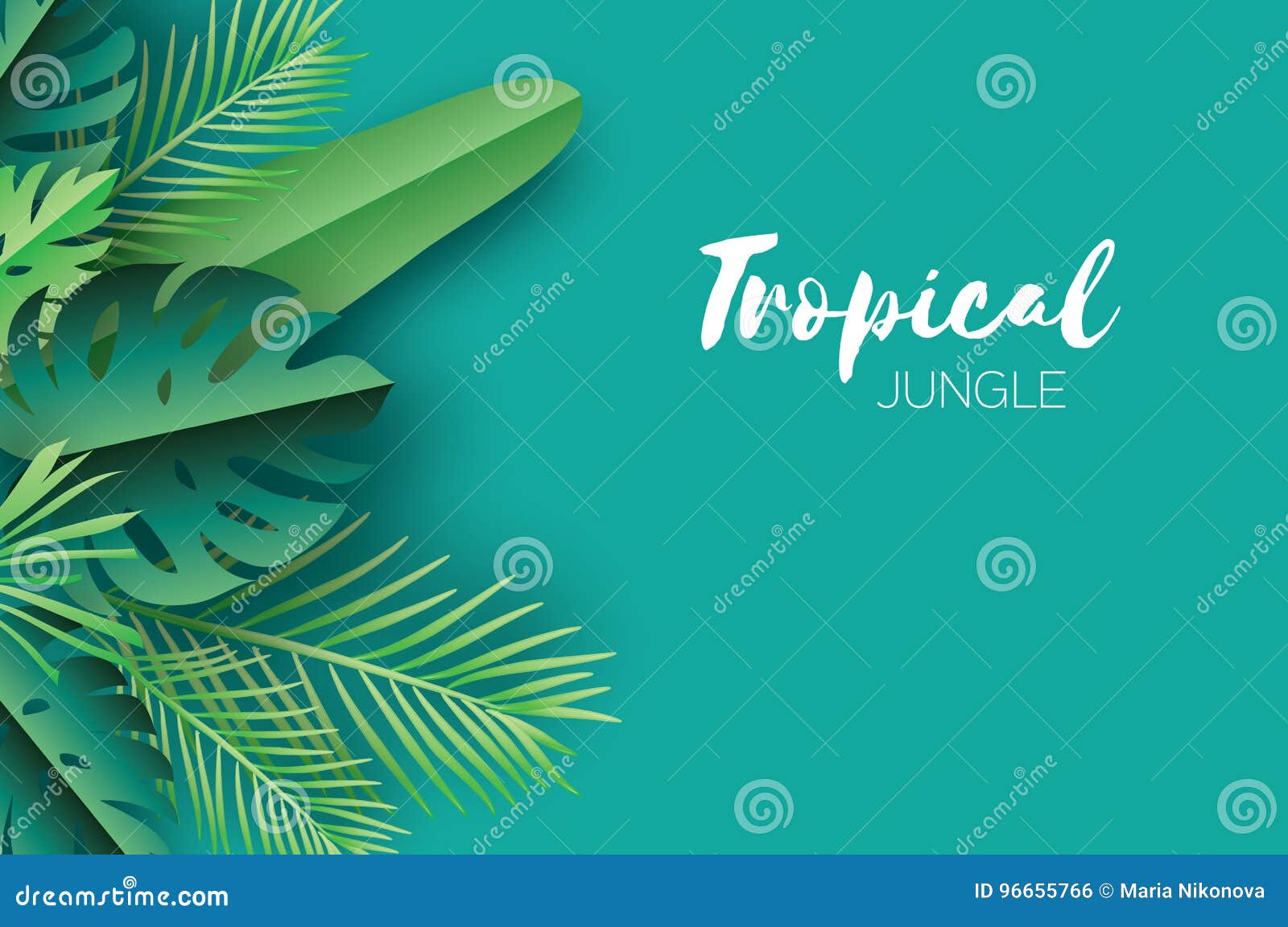 Paper Tropical Leaves Papercut Summer Beach Exotic Pulm Decoration