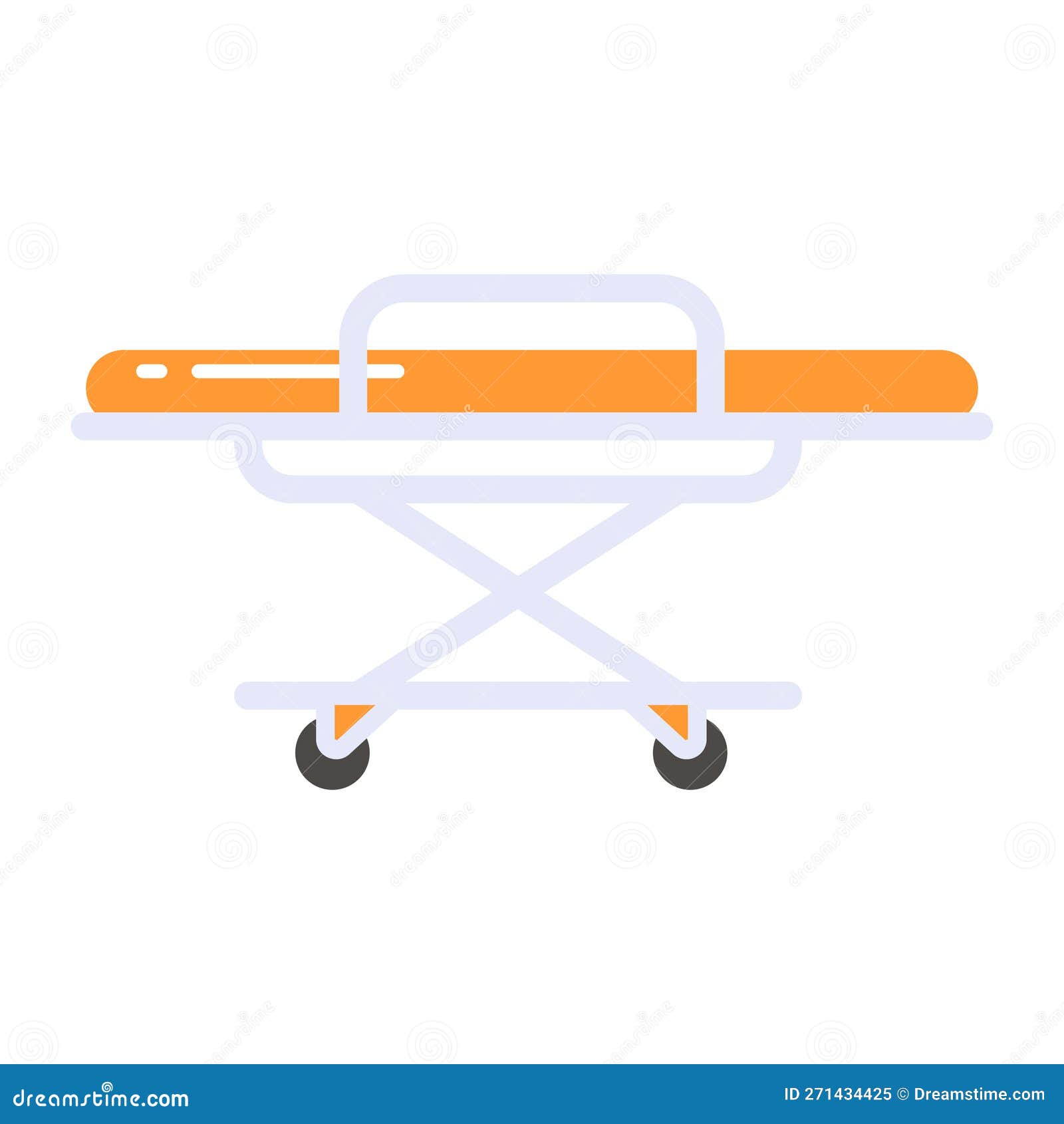 A Trendy Vector of Patient Stretcher, Icon Stock Vector Illustration