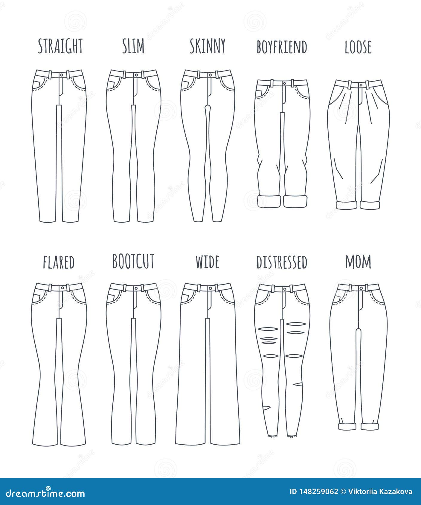 30 Types of Pants by Name, Picture and, Description.