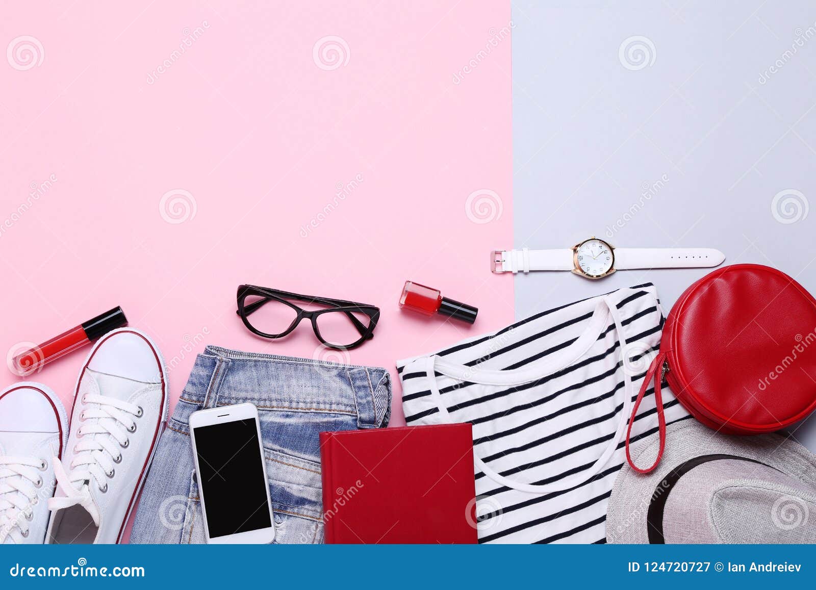 Trendy women`s clothes stock image. Image of concept - 124720727