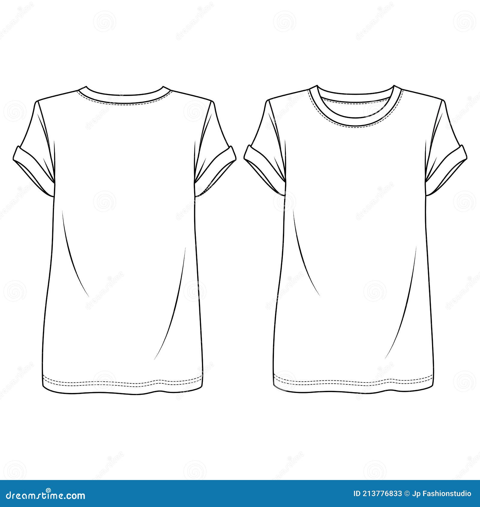 Buy Women's Loose Fit V Neck T-shirt Vector Sketch, Women's Loose Fit T-shirt  Flat Sketch Set, T-shirt Vector Sketch, T-shirt CAD Sketch Online in India  - Etsy