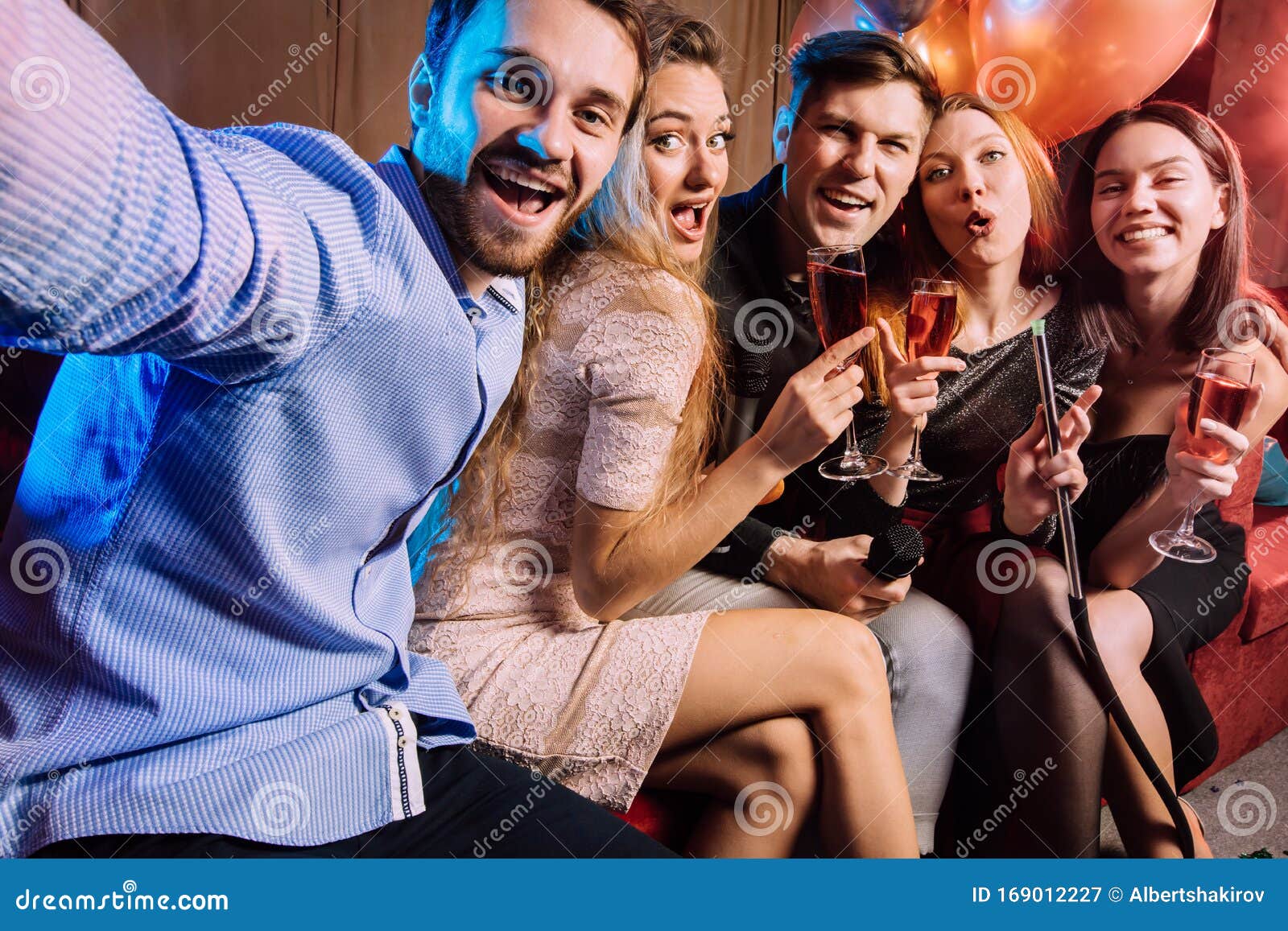 Trendy Young Singers in Karaoke Bar Stock Image - Image of happy,  expression: 169012227