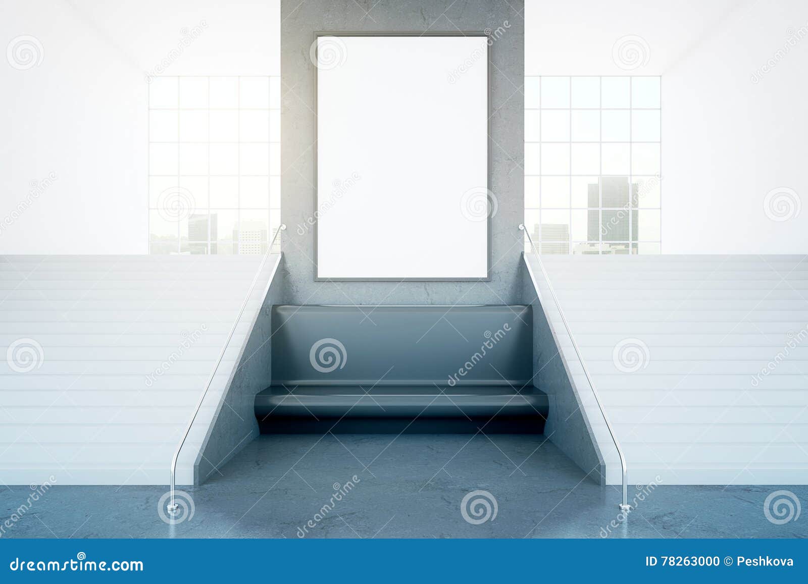 Treppe Und Bilderrahmen Stock Abbildung Illustration Von Bilderrahmen
