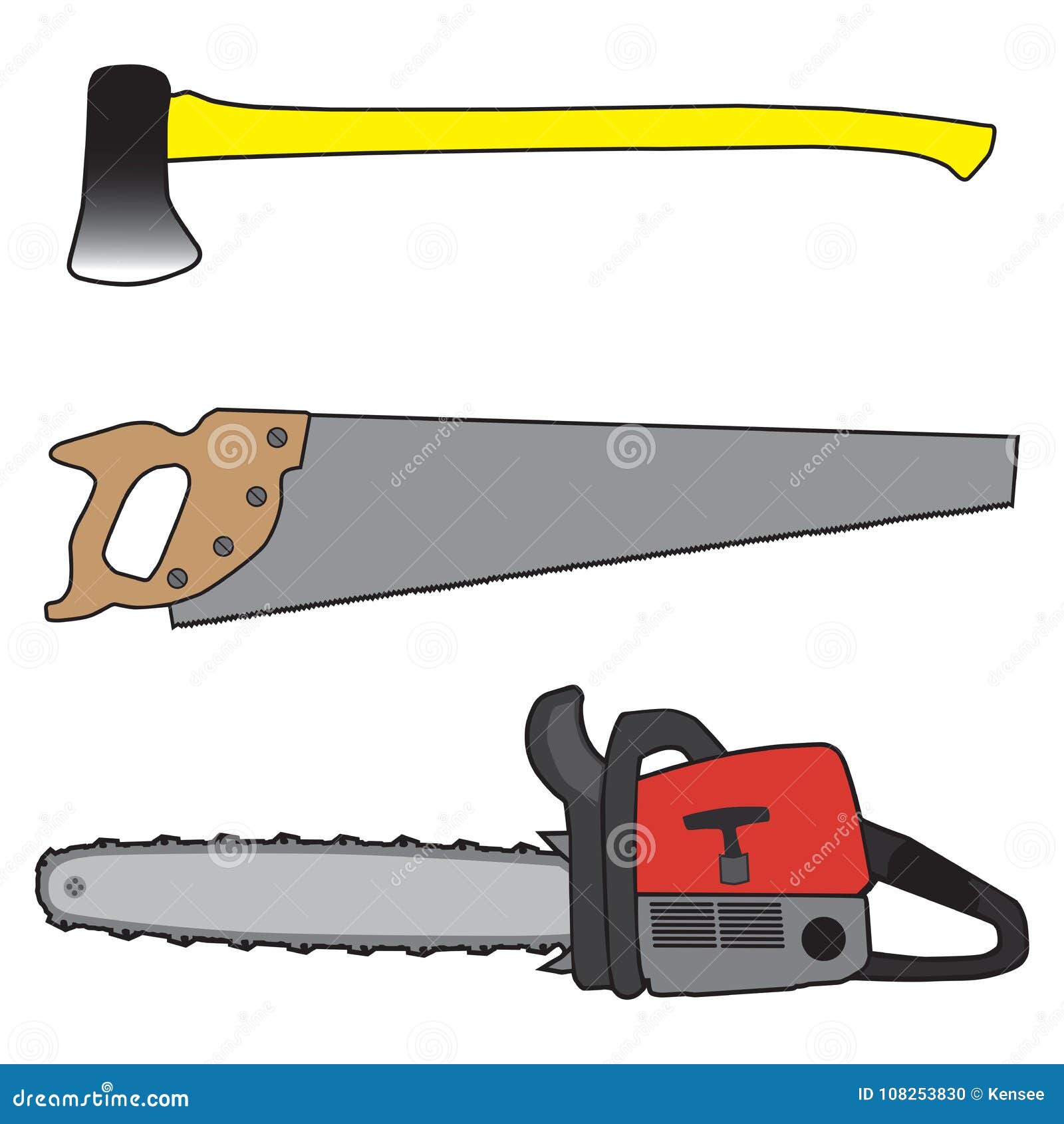 Tres herramientas ilustración del de instrumentos - 108253830