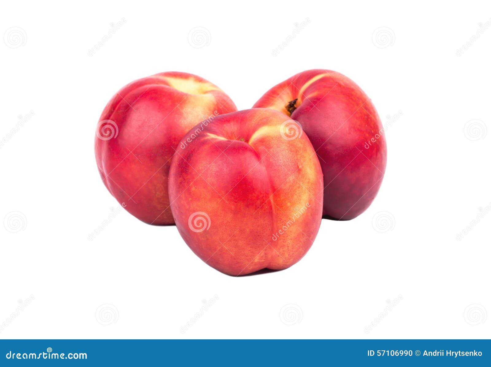 Tres Nectarinas De La Fruta Foto de archivo Imagen de comer, tiro