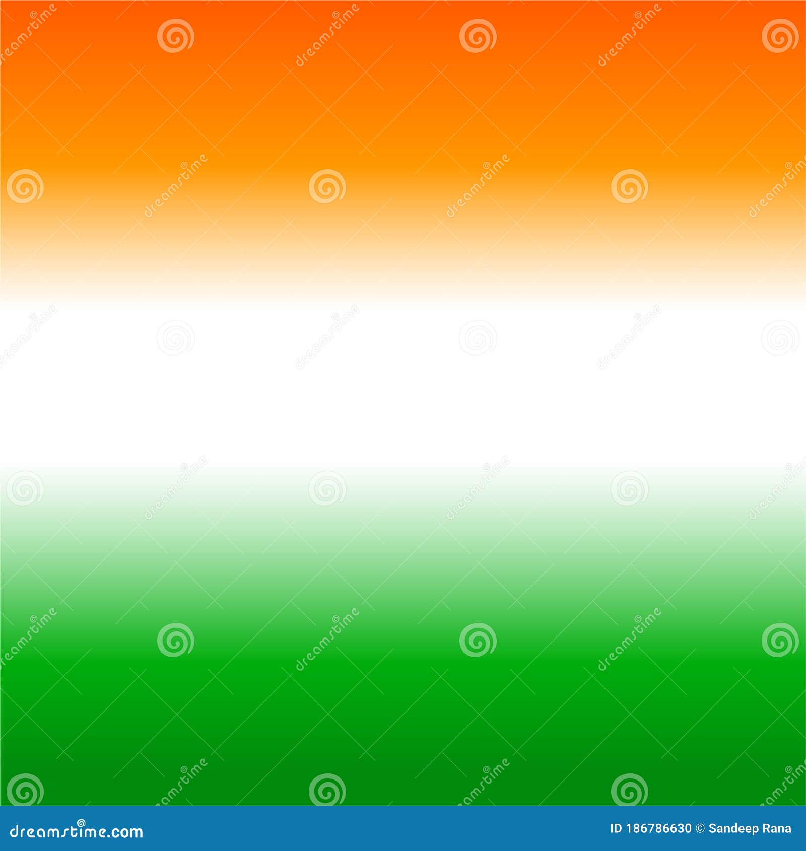 Tri Color Gradient Vector of Orange, White and Green Colour for Background.  Stock Vector - Illustration of background, blurred: 186786630