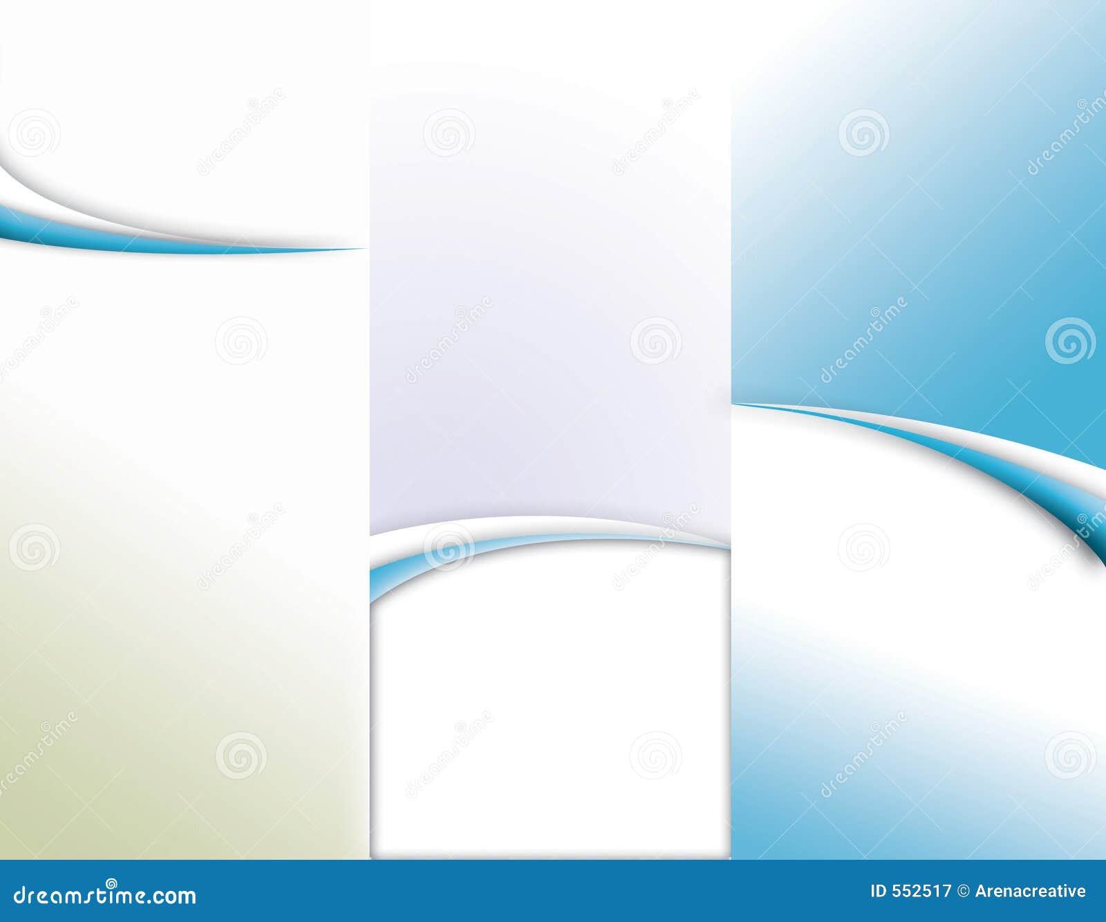 Tri-Fold Brochure Template stock illustration. Illustration of layout -  552517