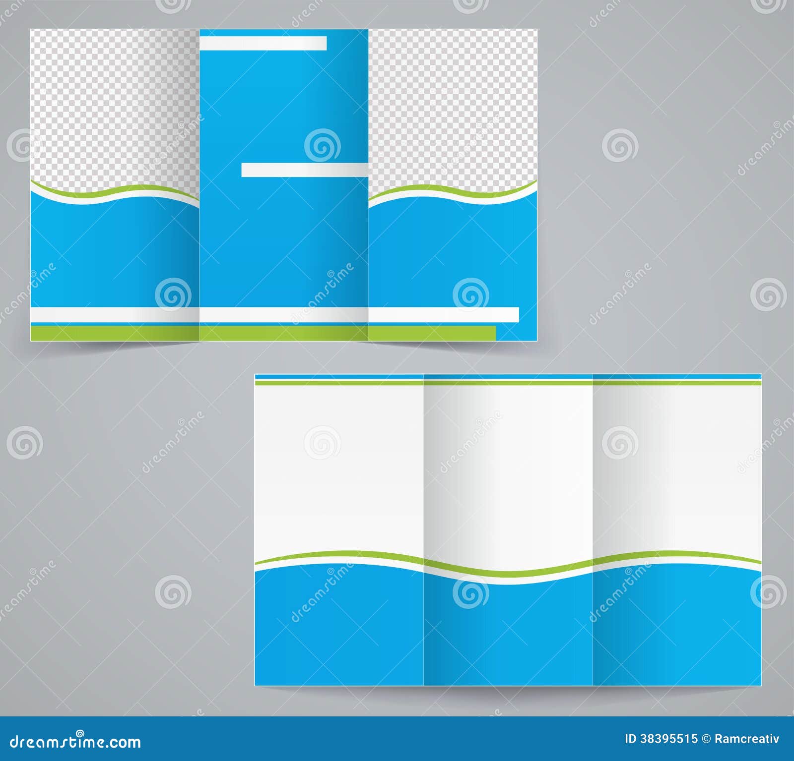 tri fold business brochure template blue design stock vector free templates for flyers and brochures