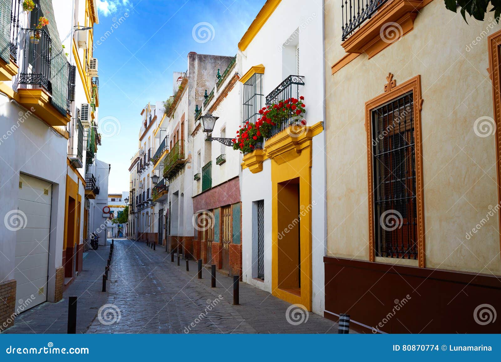 triana barrio seville facades andalusia spain