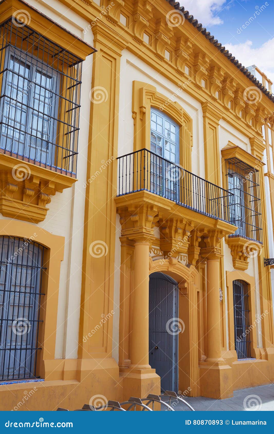 triana barrio of seville facades andalusia spain