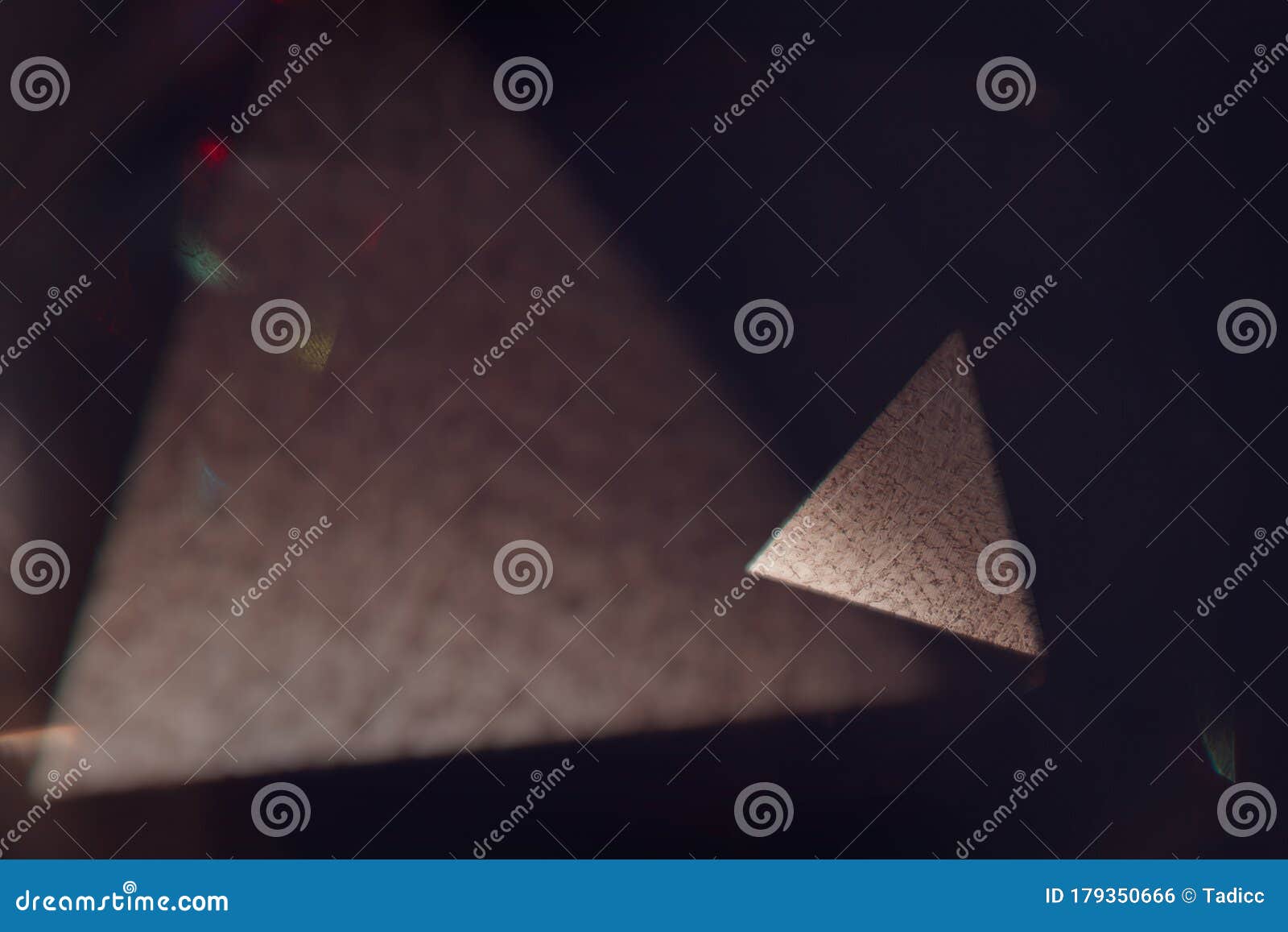 Triangle On Black Background Stock Photo - Image of pattern, backdrop