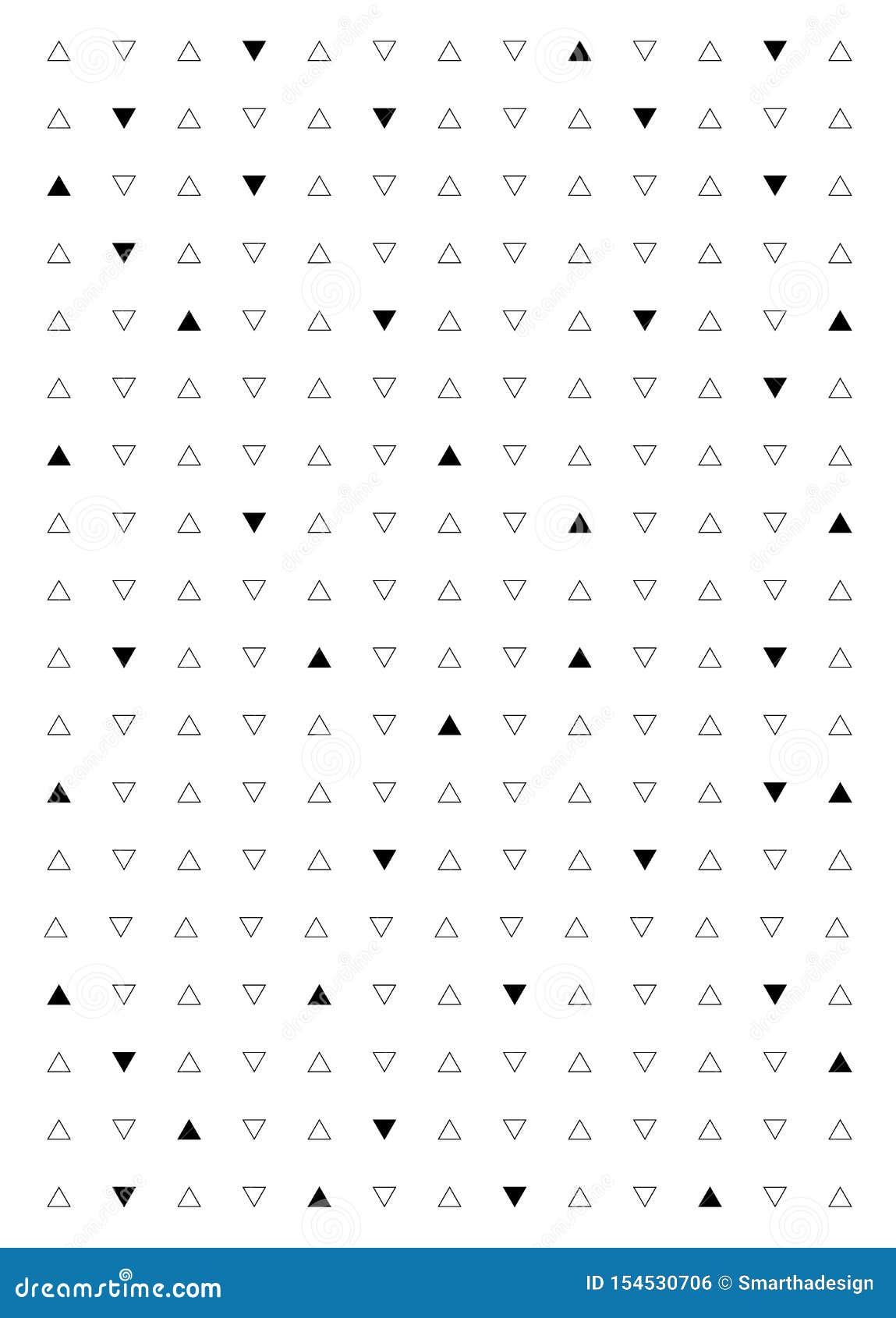 Triangle Black and White Background. Vector Modern Pattern with Black
