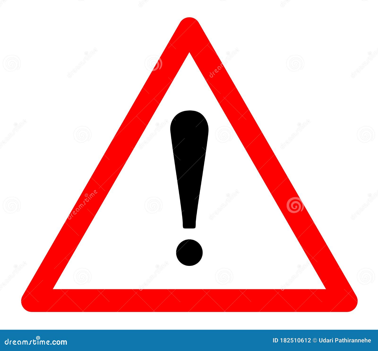 triangle of caution or warning alert sign 