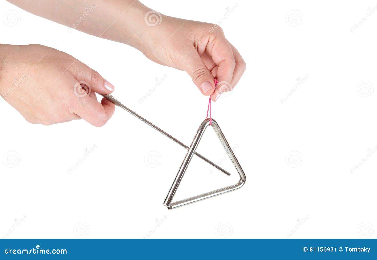 Triangle En Métal, Instrument De Musique Image stock - Image du