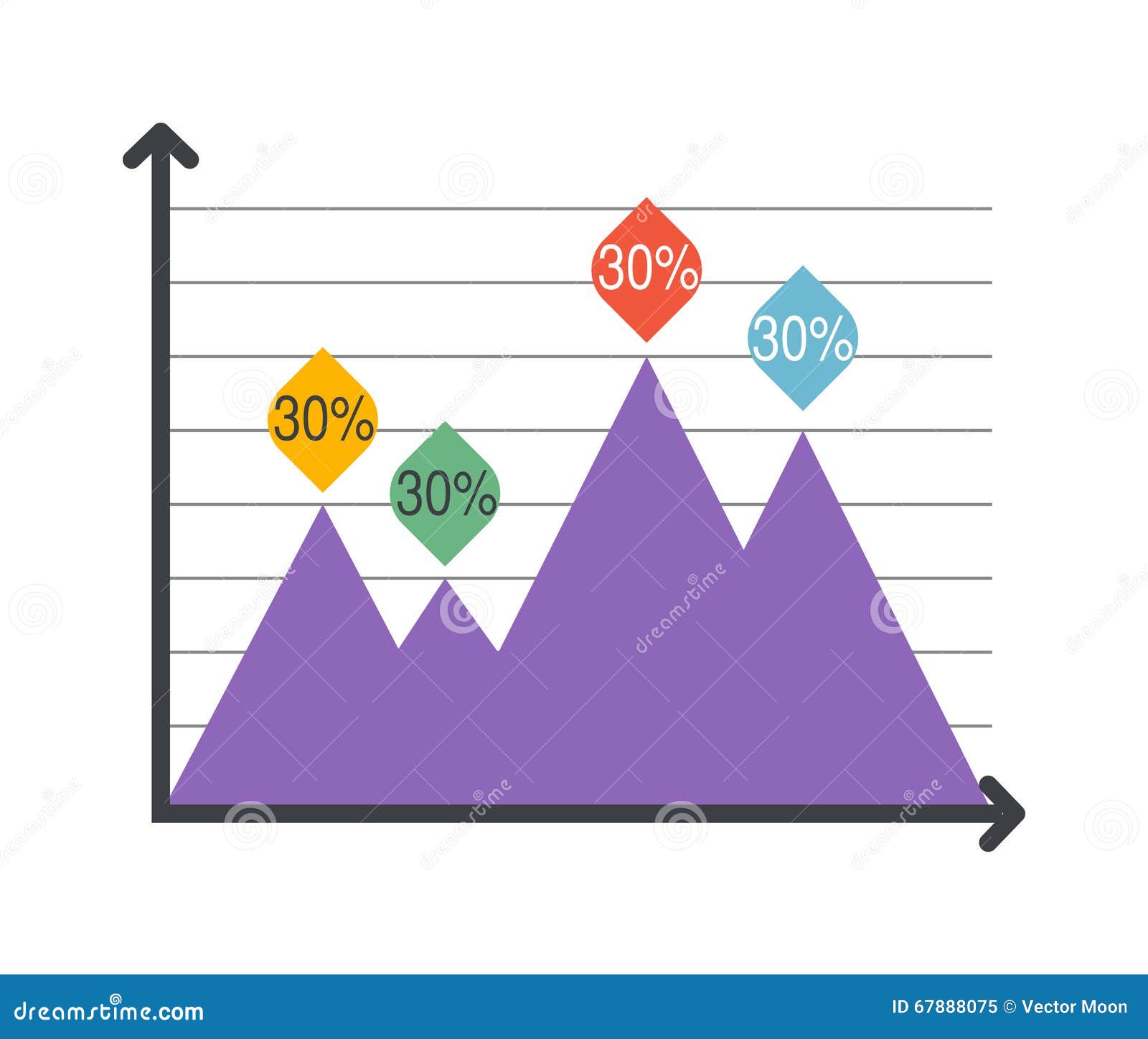 Triangle Infographics Vector. Various Business Elements Stock Vector ...