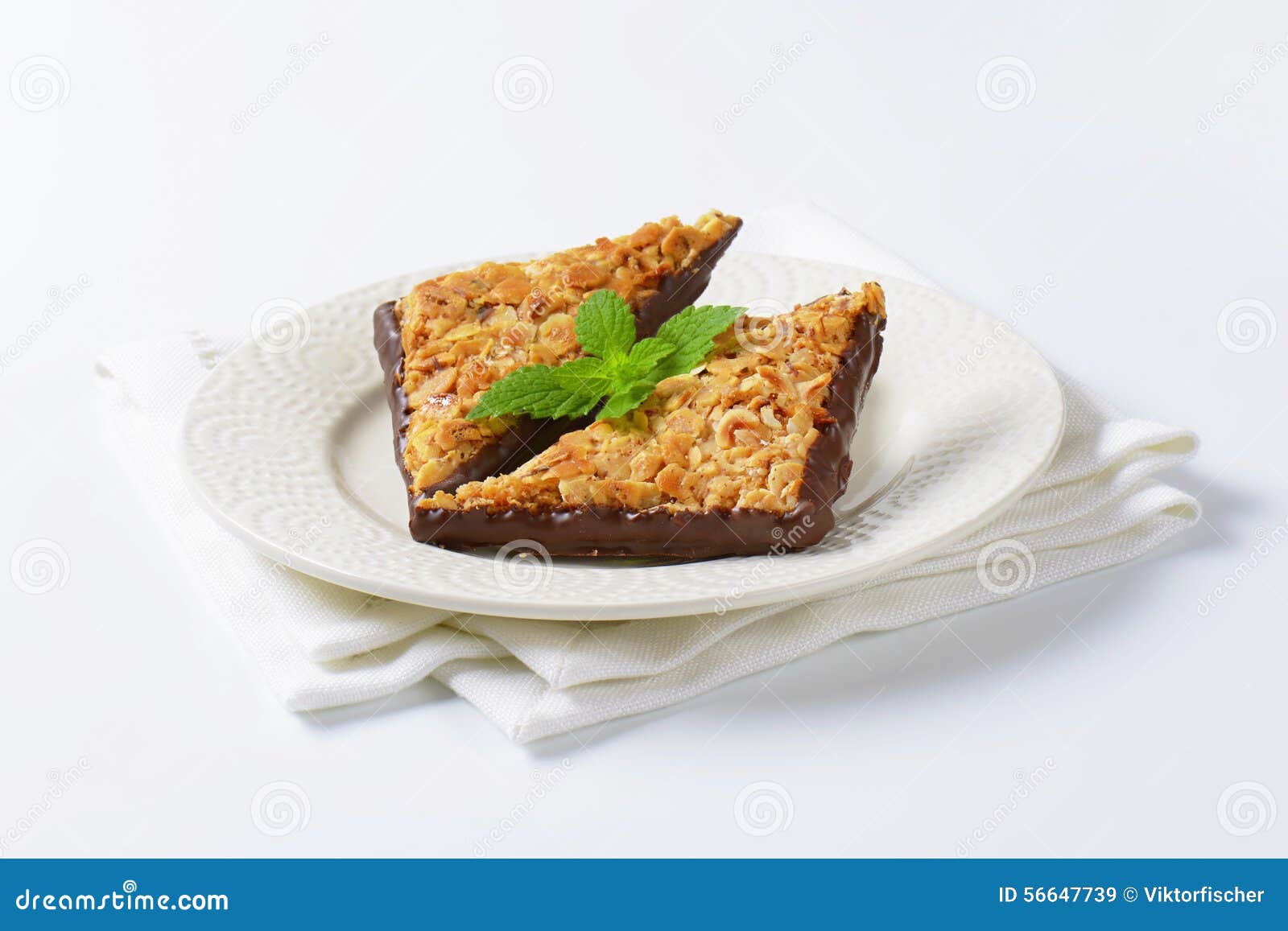 triangle nutÃ¯Â¿Â½bars dipped in chocolate