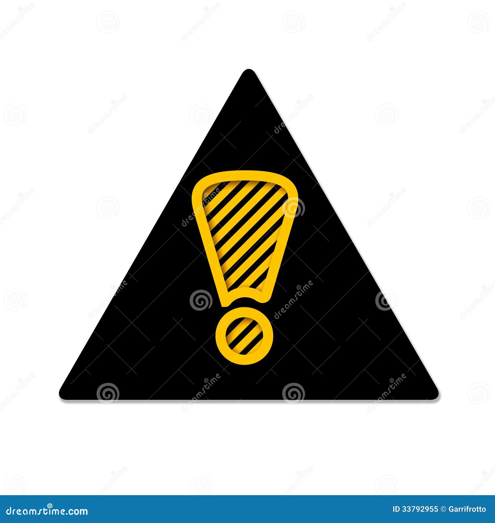 Triangolo Con Il Punto Esclamativo Illustrazione