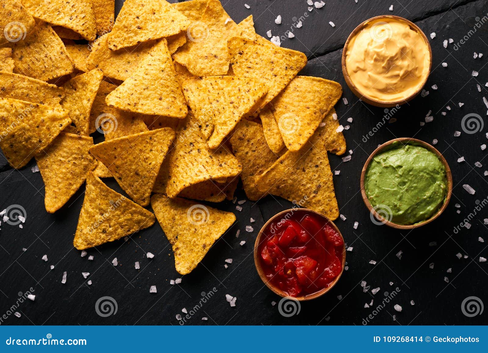 Chips Triangle Mexicain Corn Chips,triangle, Nachos Stock Image