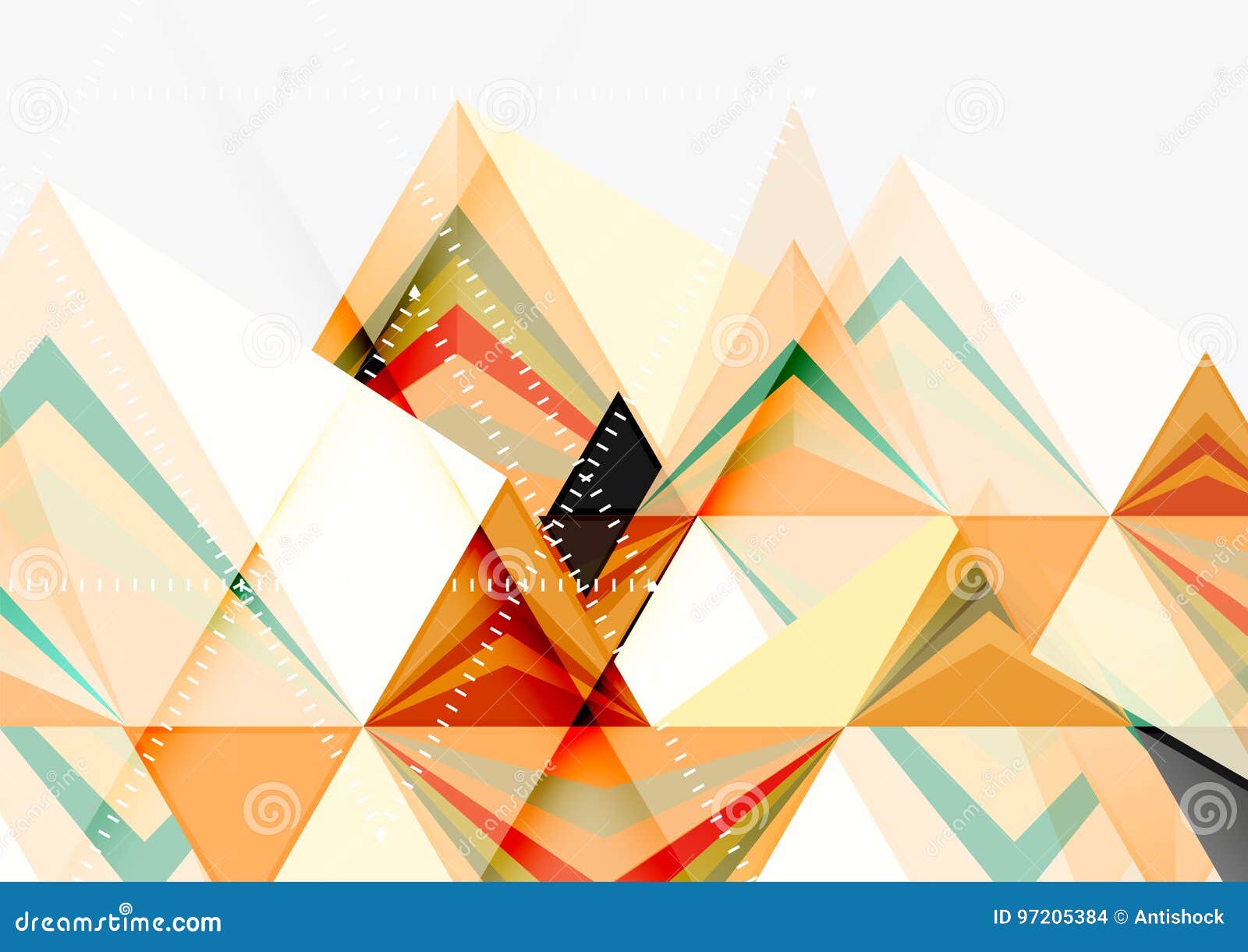 Triangular Low Poly Vector A4 Size Geometric Abstract Template Stock Vector  - Illustration of paper, pattern: 97205384