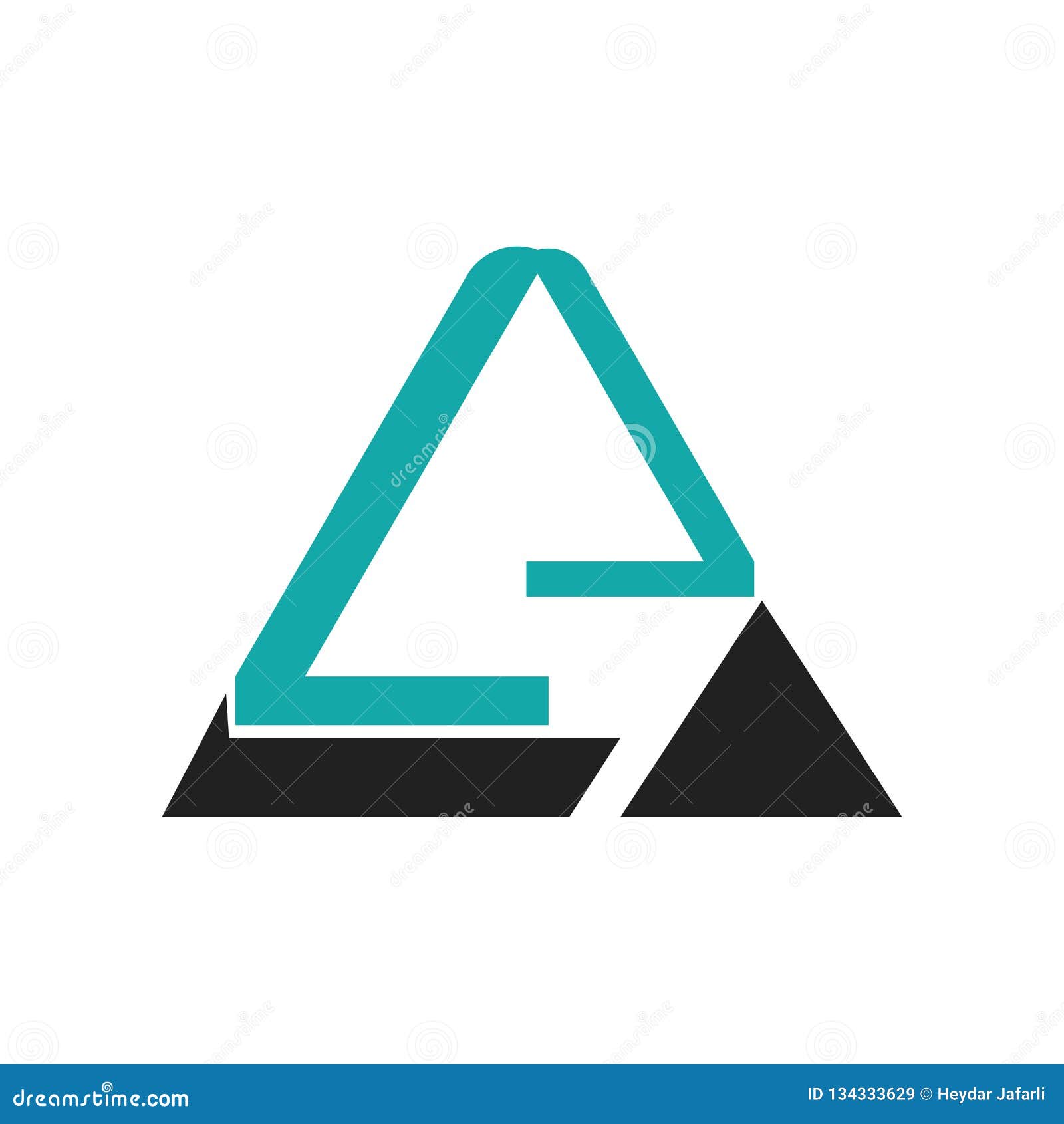 Triangular Pyramid Graphic Icon Vector Sign and Symbol Isolated on