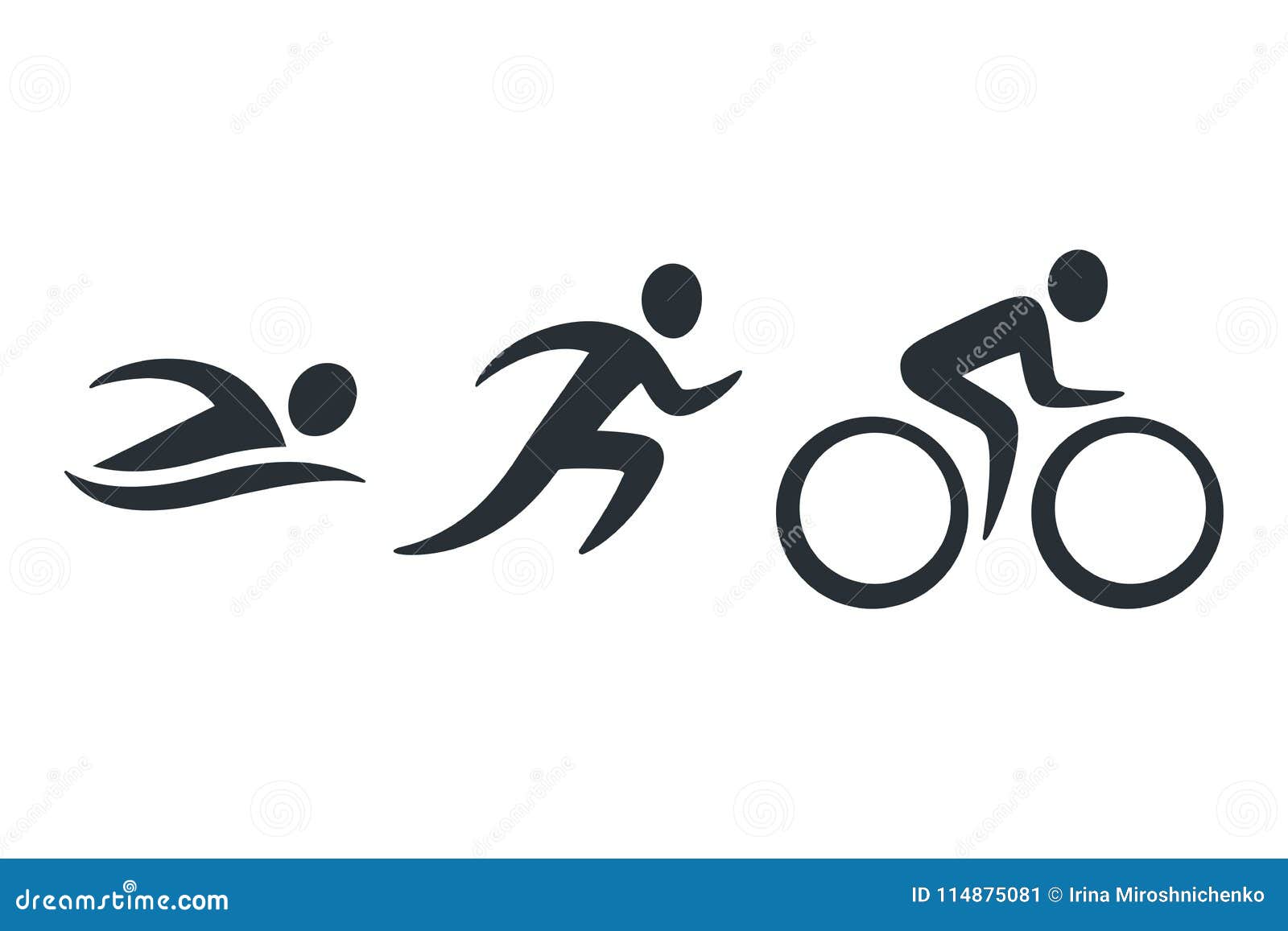 triathlon activity icons