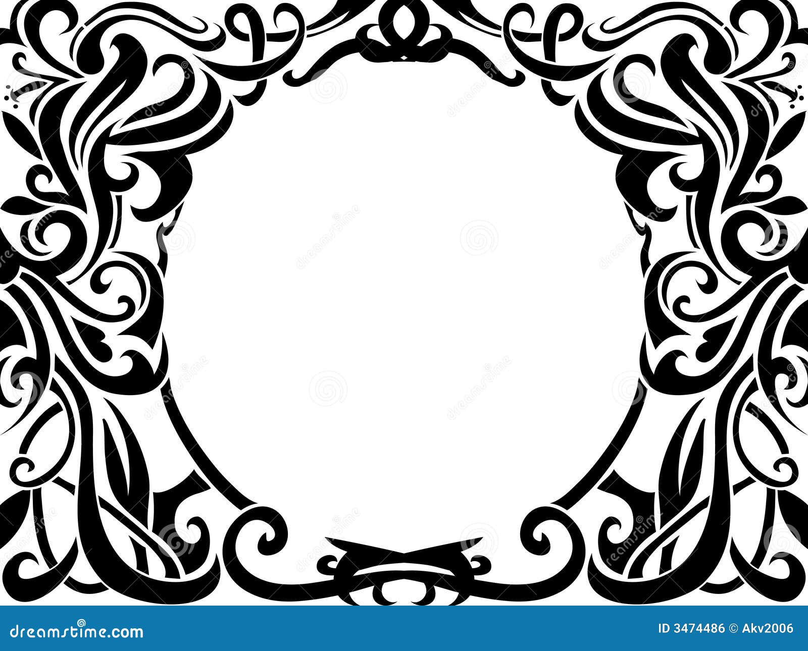 Tribal Art Frame Royalty Free Stock Image Image 3474486