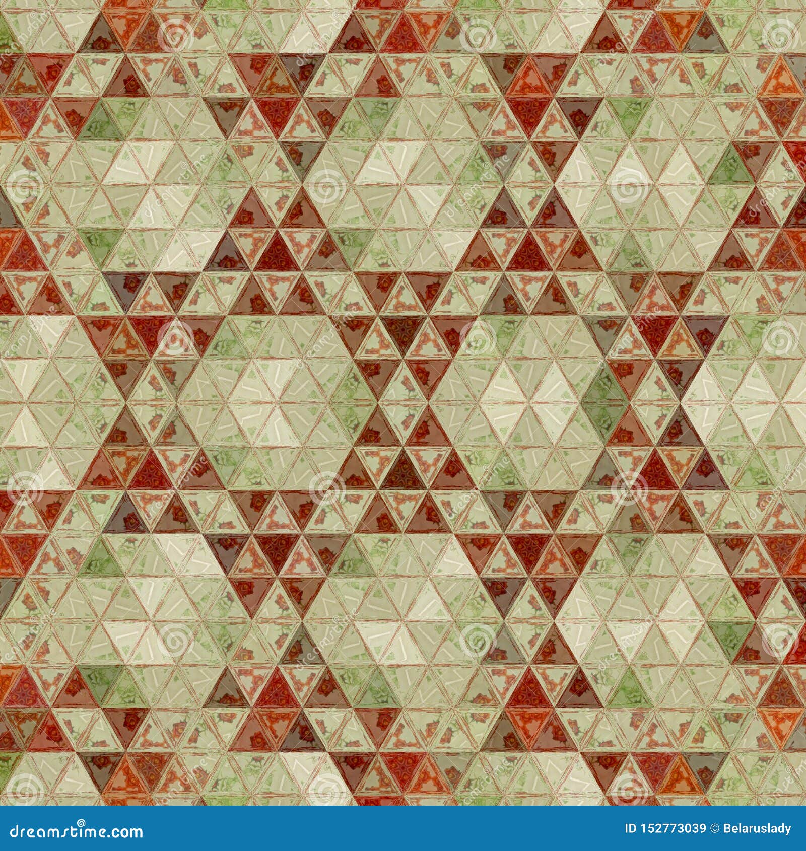 tribal continuous geometric pattern with triangles mosaic for textile, rug or carpet print