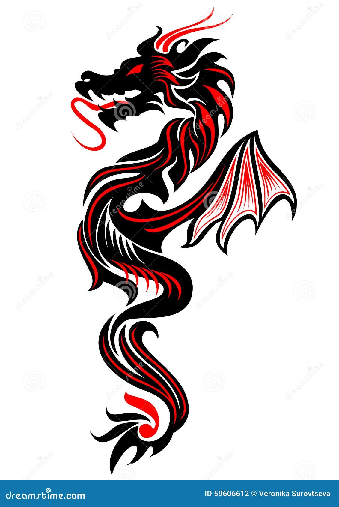 Custom dragon tattoo design by Tattoo Tops artists  Thế giới Hội họa